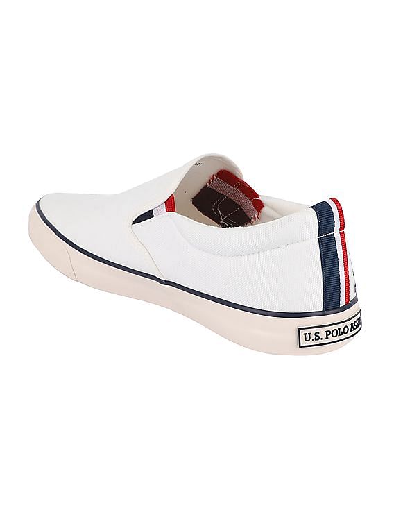 U.S. Polo Assn. Men Striped Gusset Fitz Slip On Shoes