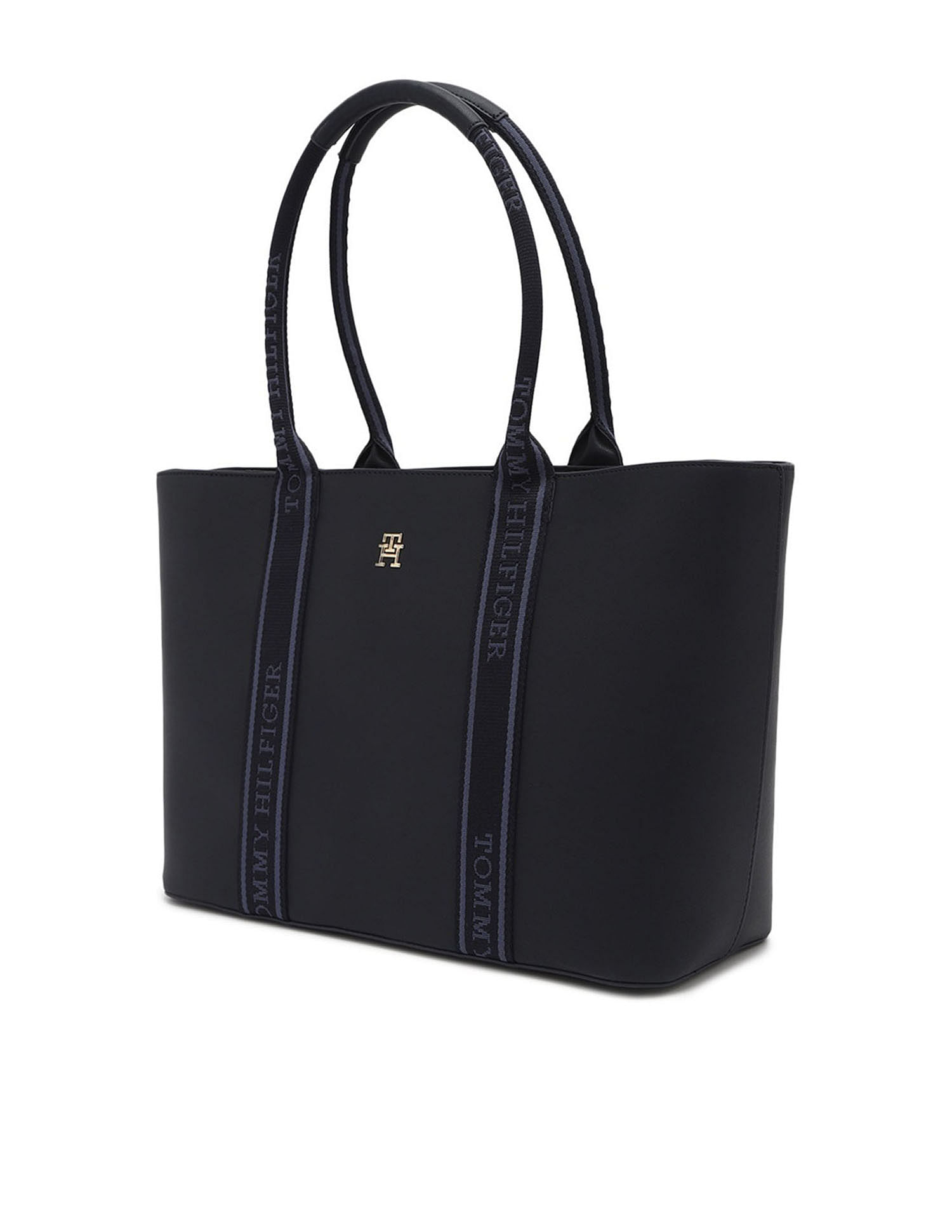 Tommy Hilfiger Solid Blue PU Bag