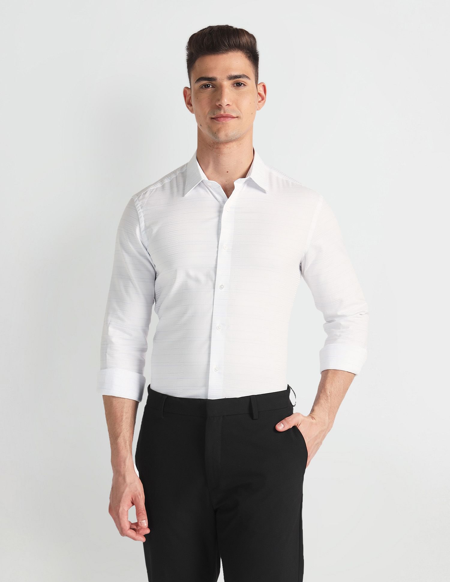 Arrow Newyork Manhattan Slim Pure Cotton Shirt
