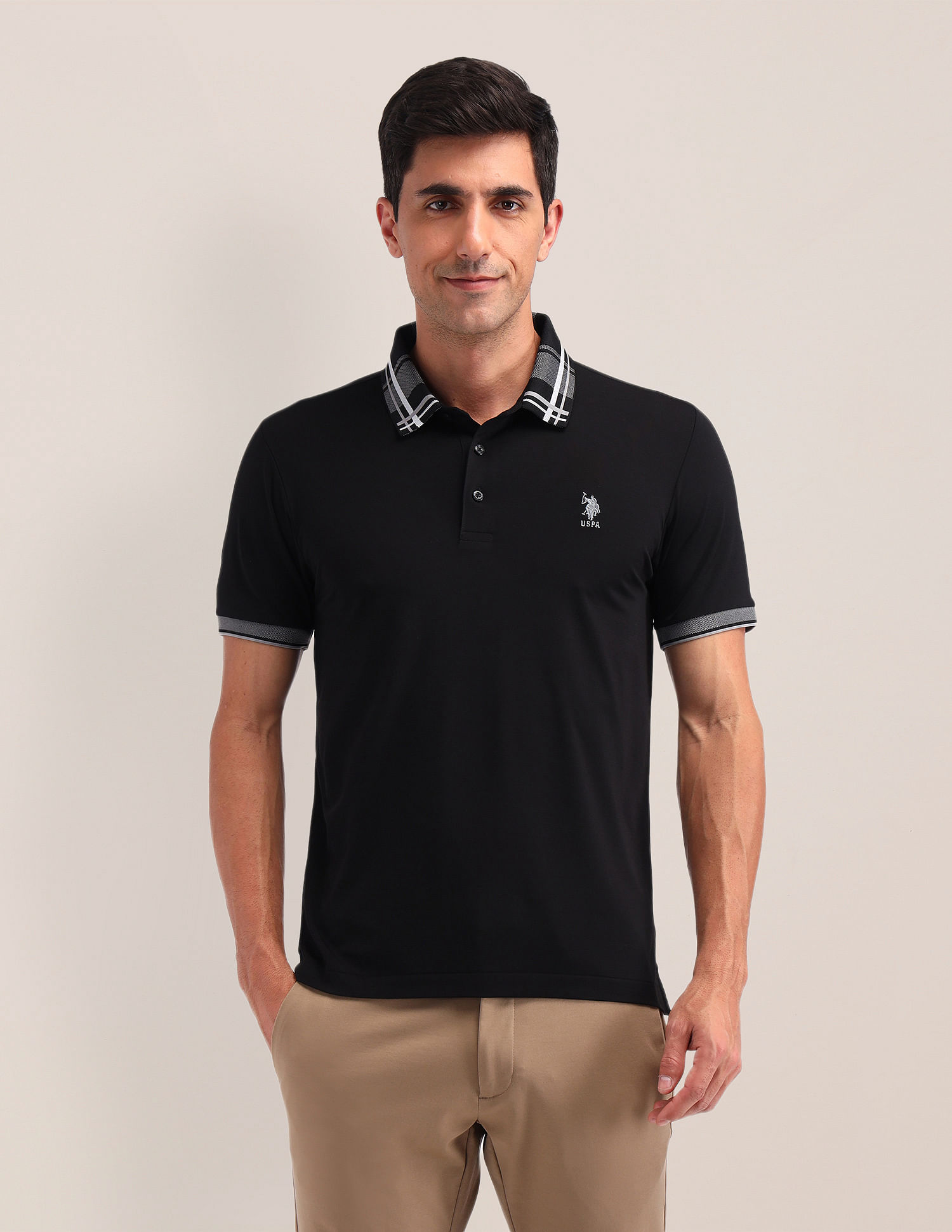 U.S. Polo Assn. Solid Slim Fit Polo Shirt