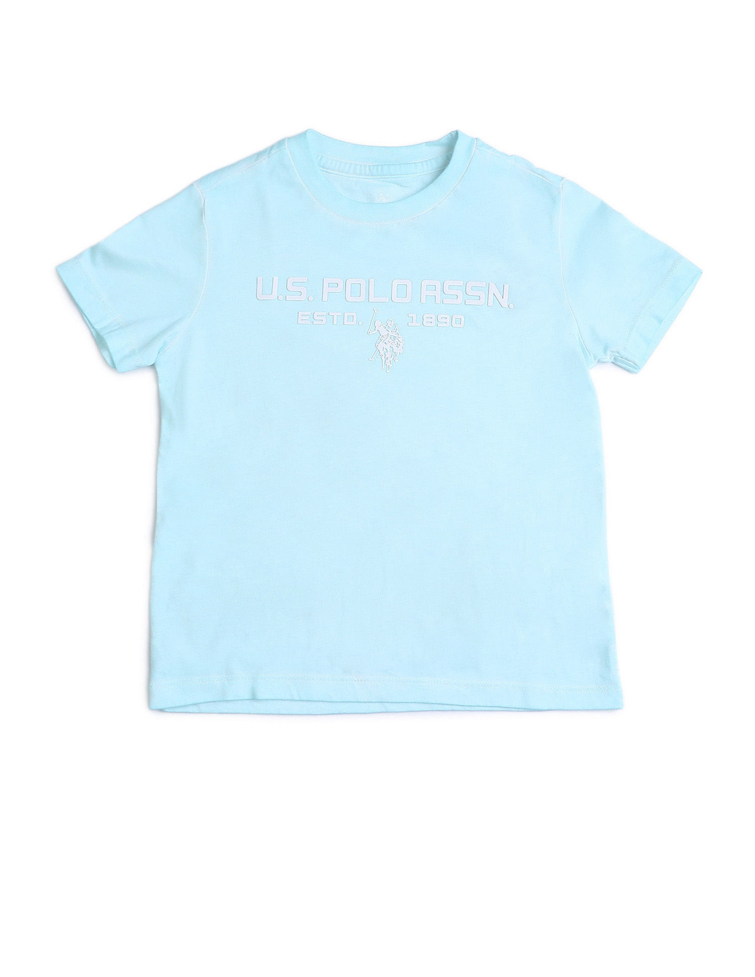 U.S. Polo Assn. Kids Boys Brand Printed Regular Fit T-Shirt