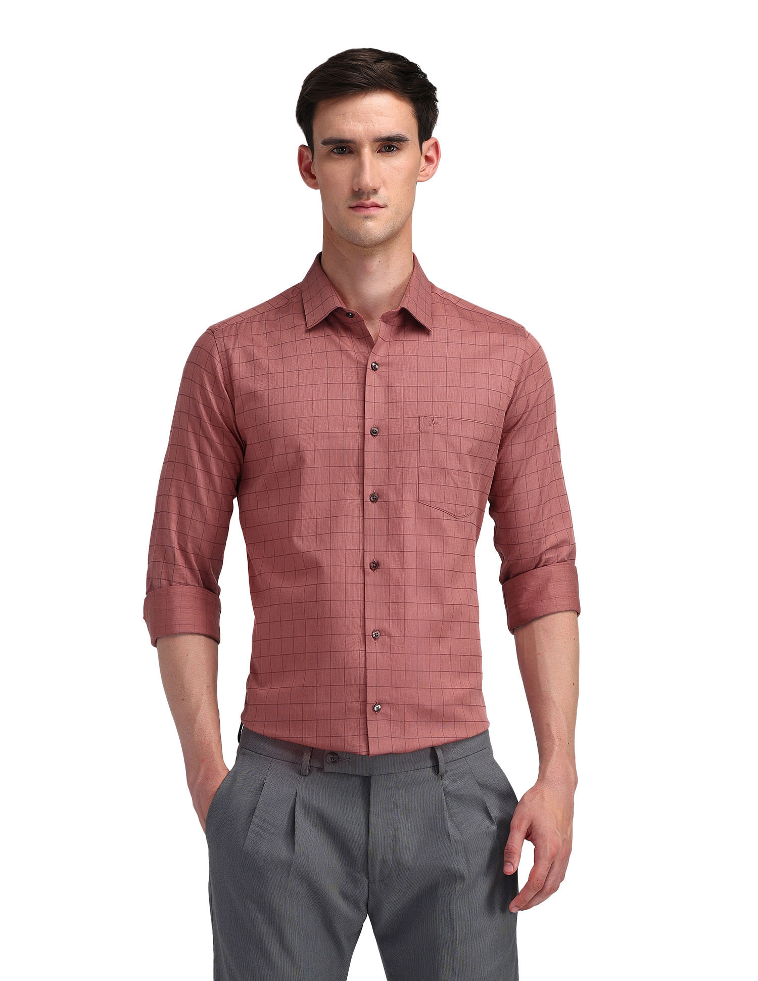 Arrow Pure Cotton Manhattan Slim Fit Shirt