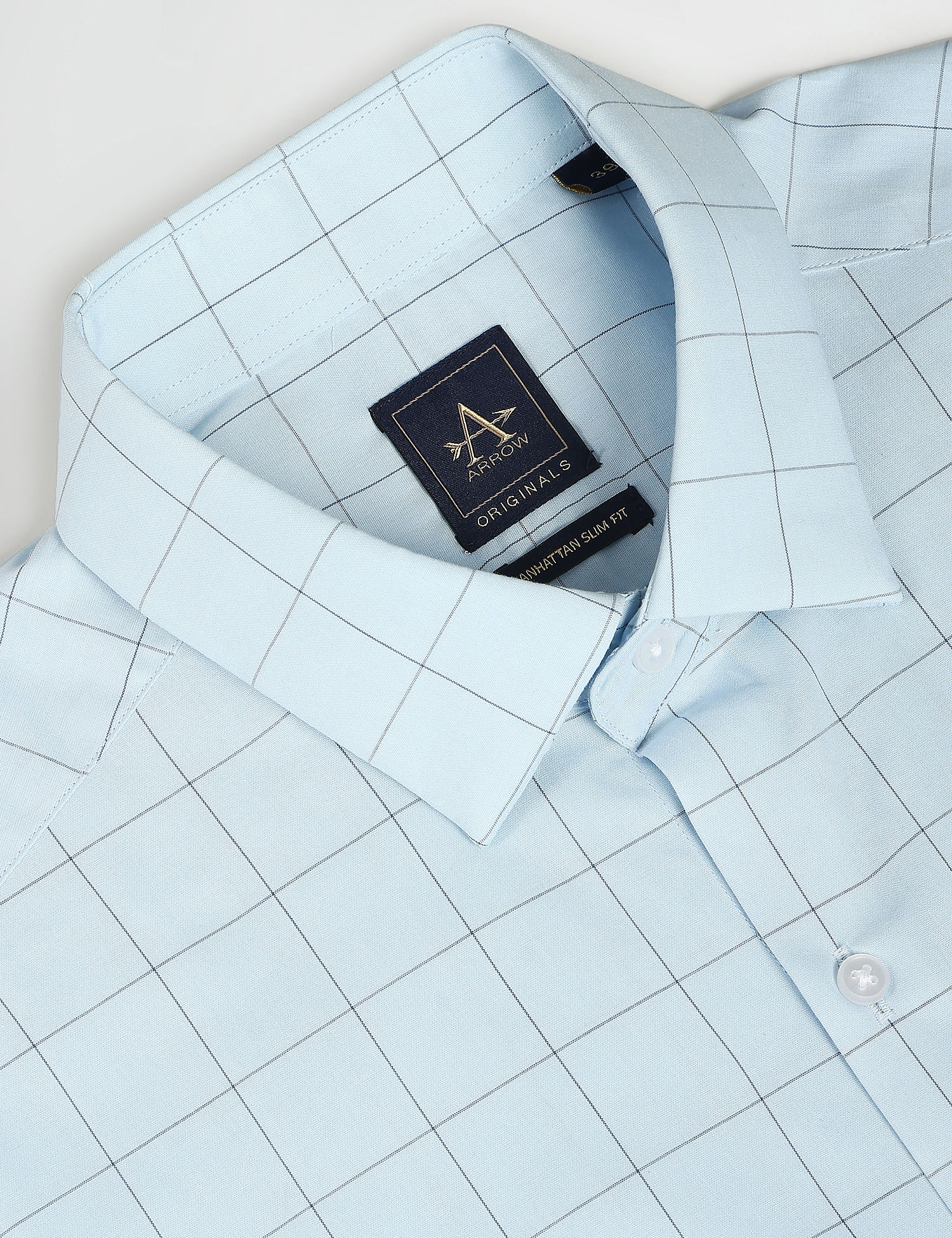Arrow Windowpane Check Slim Fit Shirt