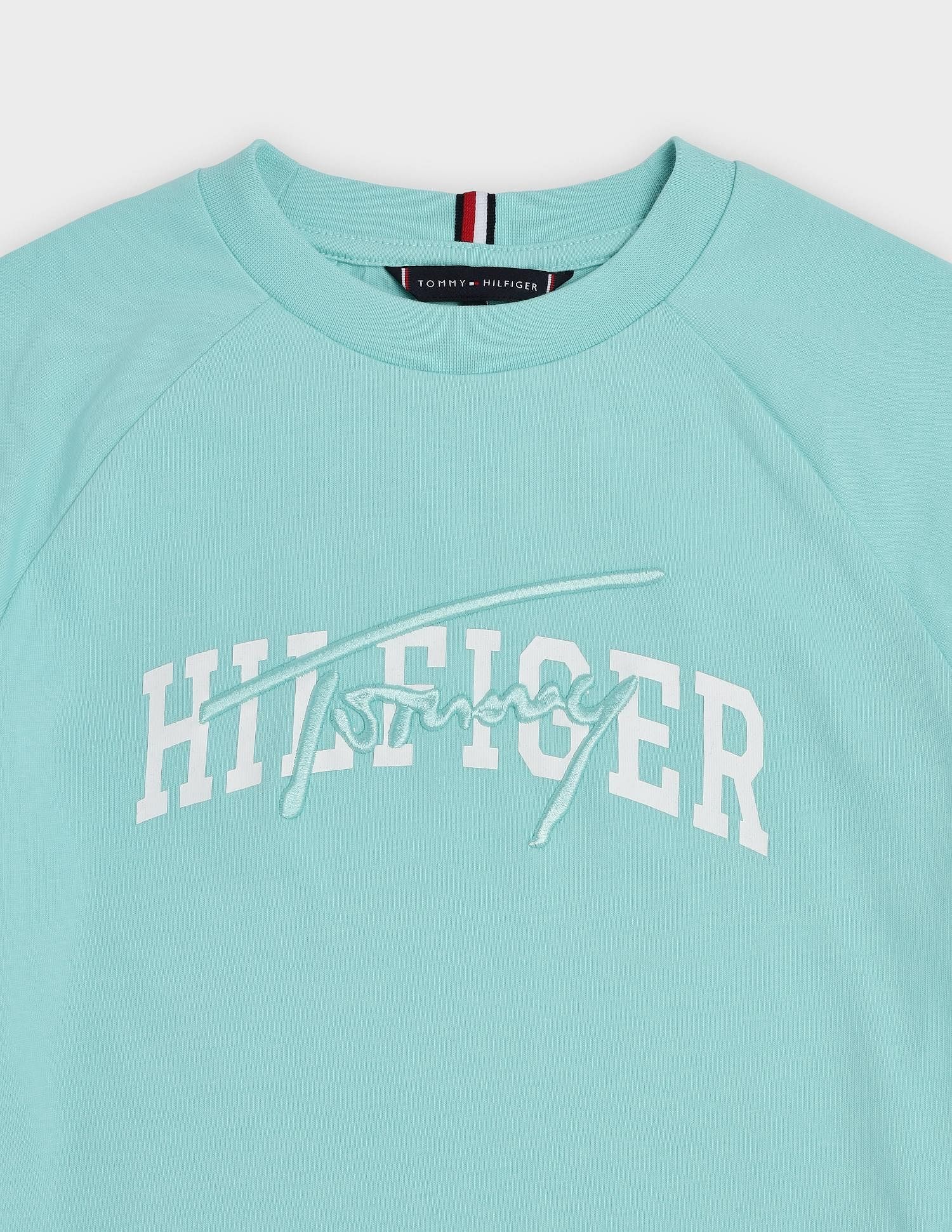 Tommy Hilfiger Kids Boys Embroidered Logo Relaxed Fit Cotton T-Shirt