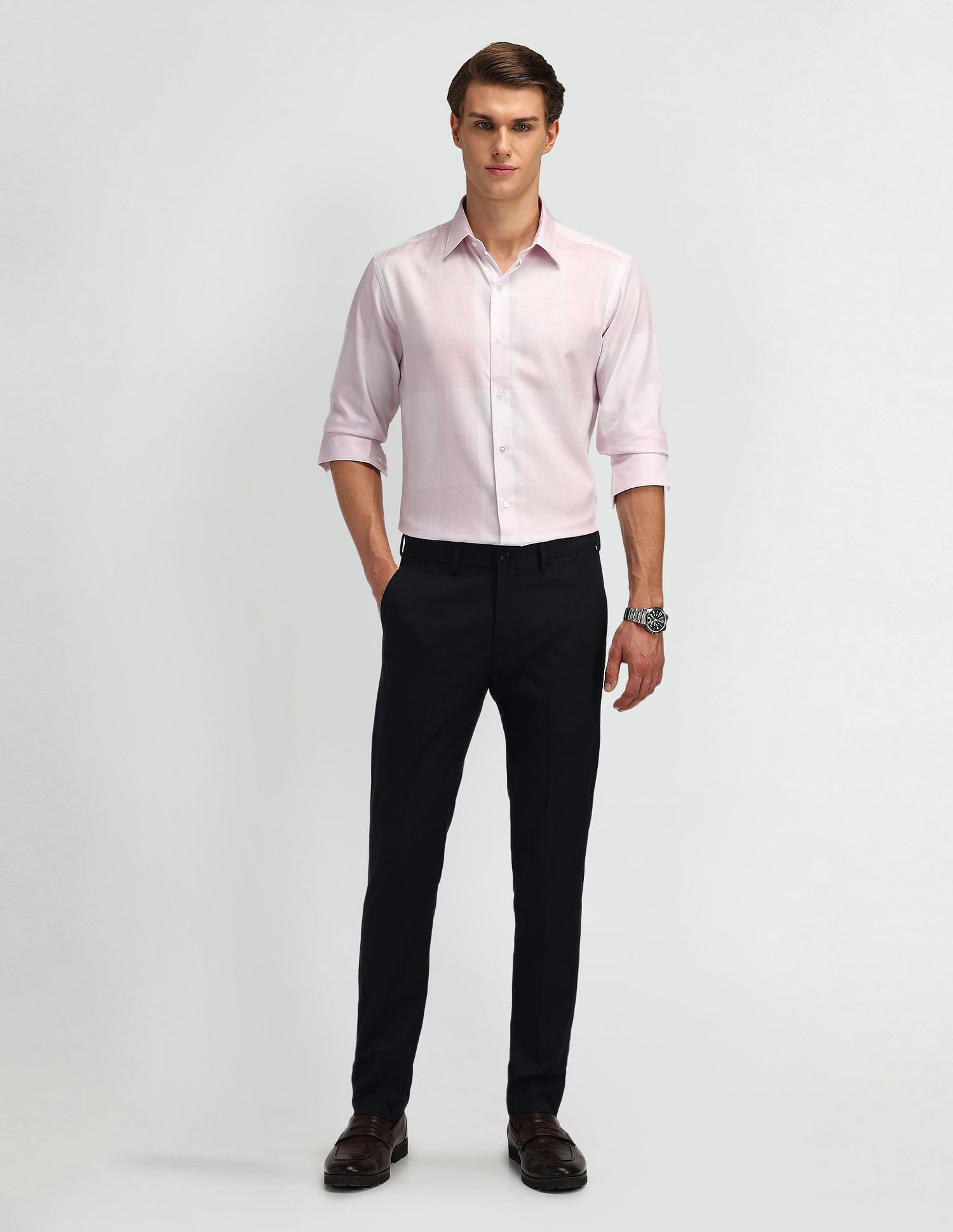 Arrow Newyork Manhattan Slim Fit Cotton Shirt