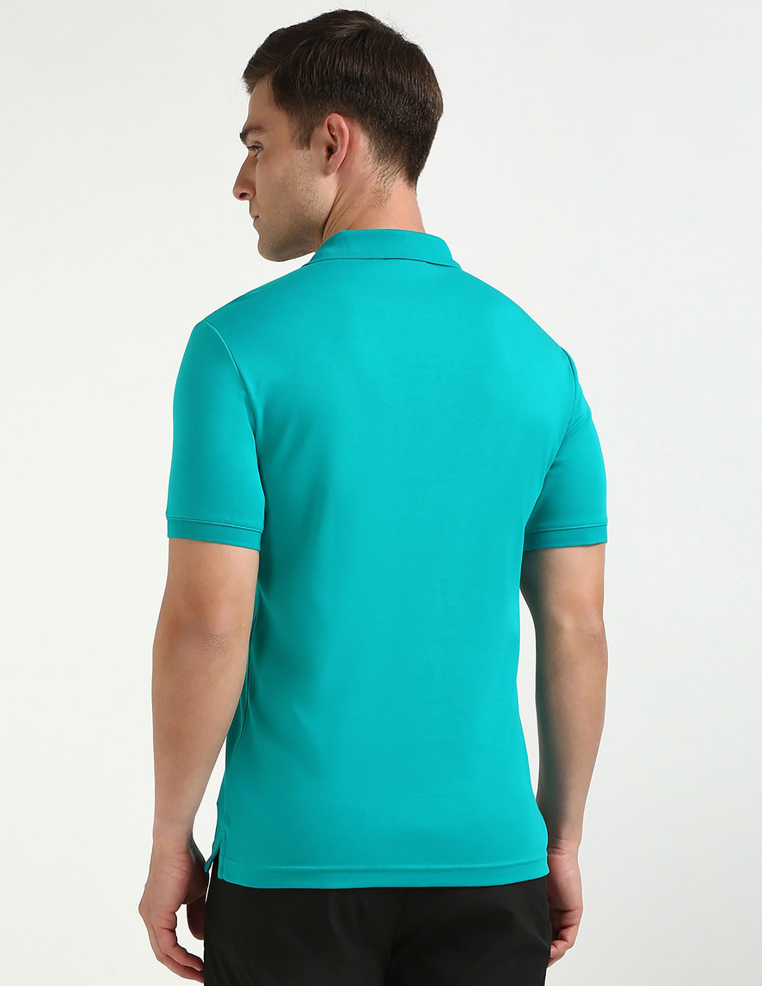 Calvin Klein Jeans Solid Slim-Fit Cotton Polo T-Shirt
