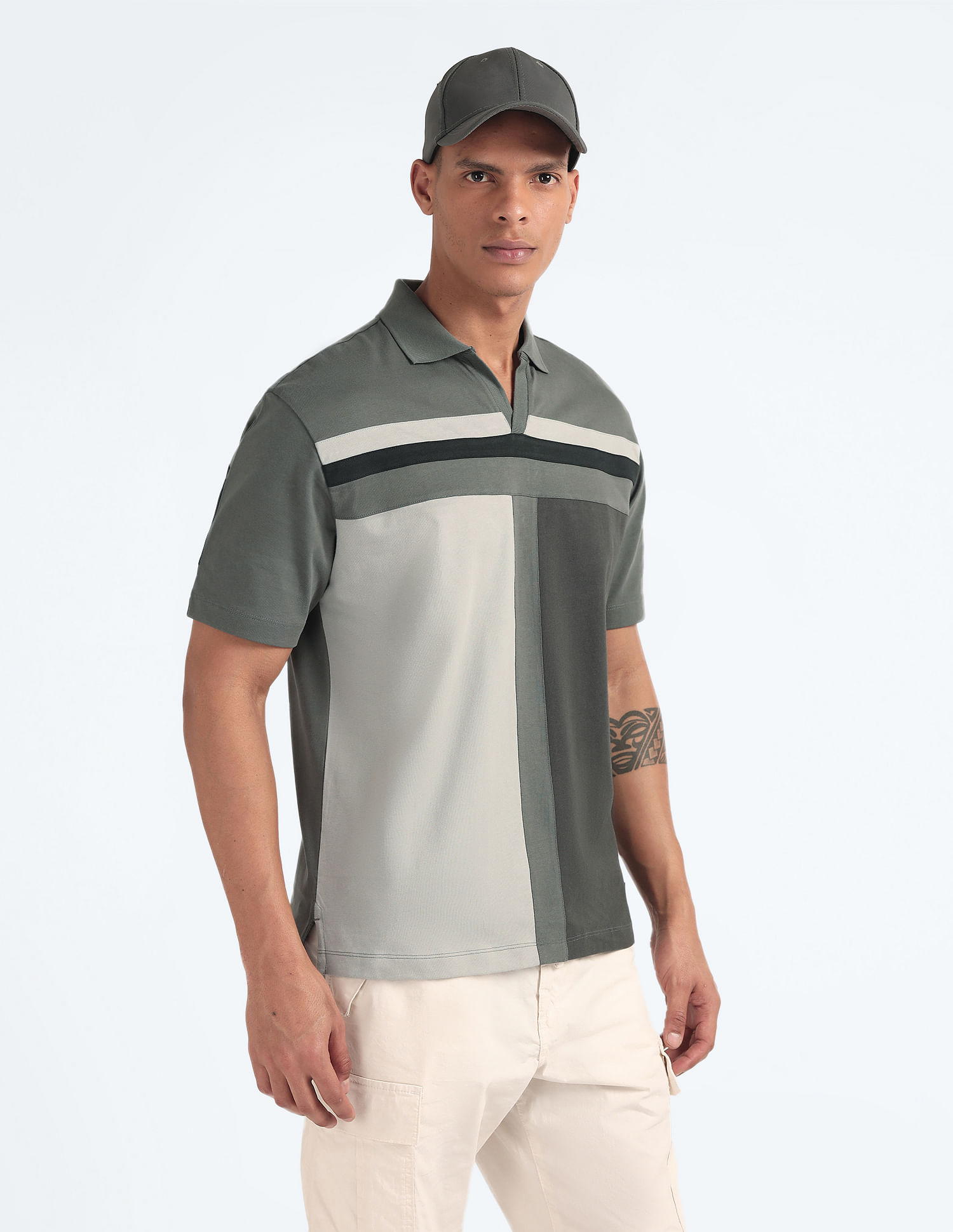 Flying Machine Pure Cotton Relaxed Polo Shirt