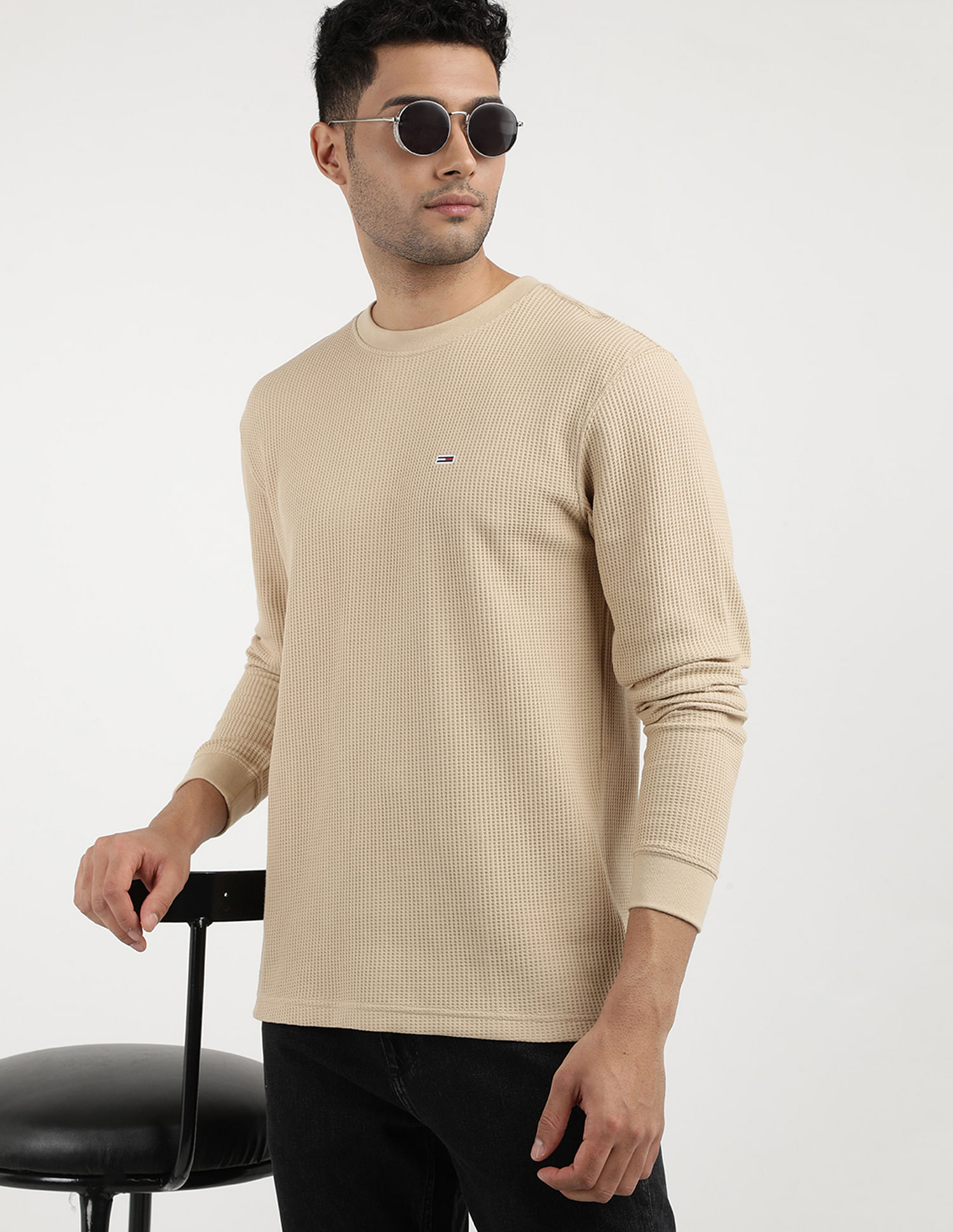 Tommy Hilfiger Regular Waffle Long Sleeve T-Shirt