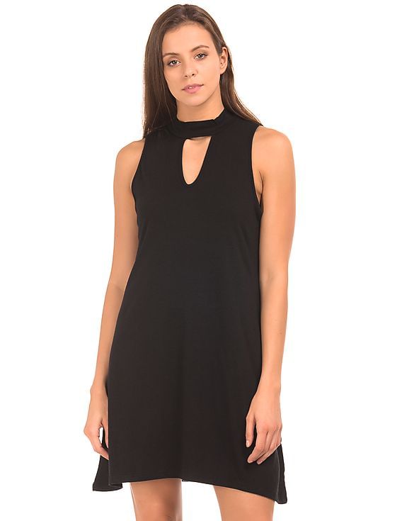 neck band dress