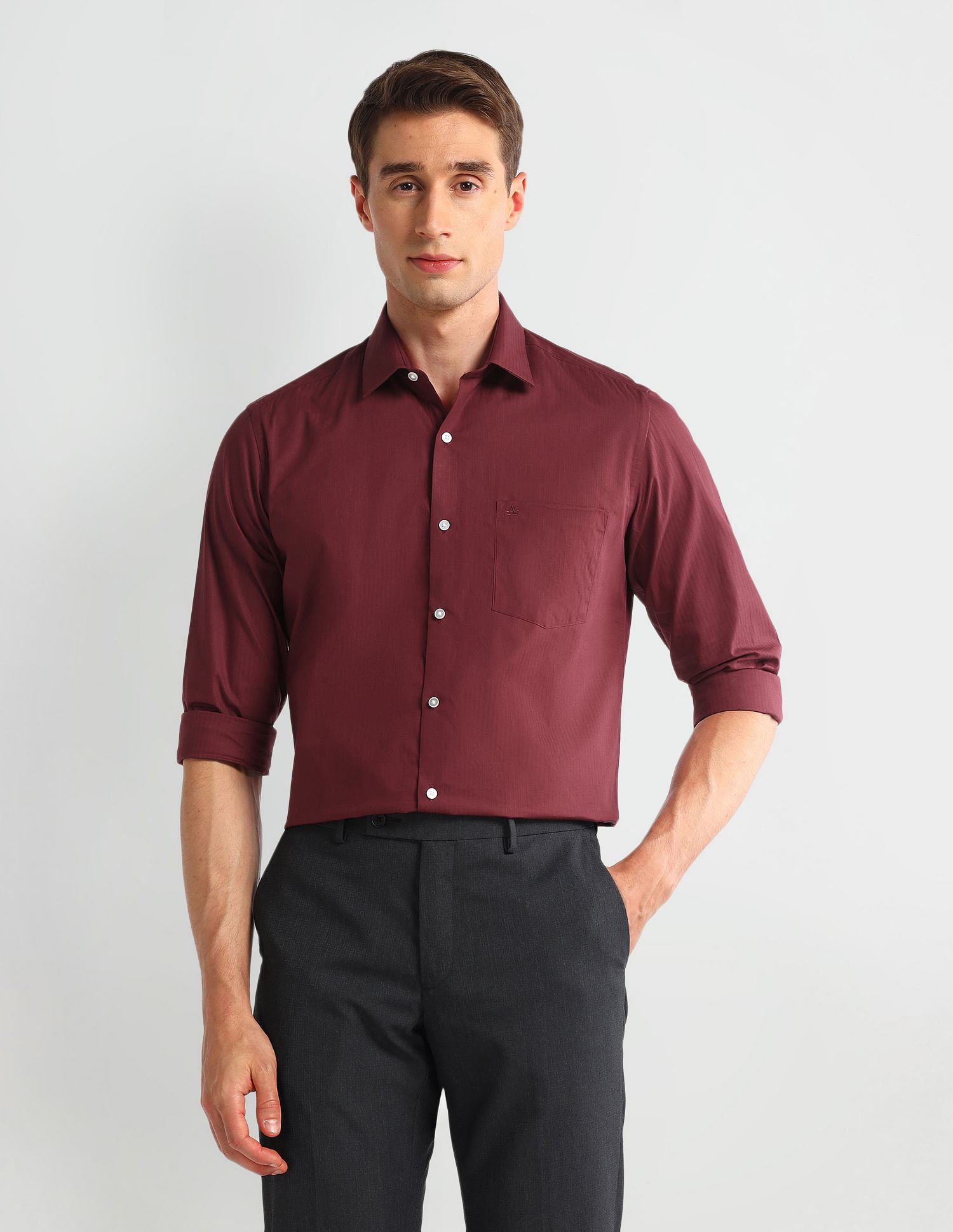 Arrow Manhattan Slim Cotton Shirt
