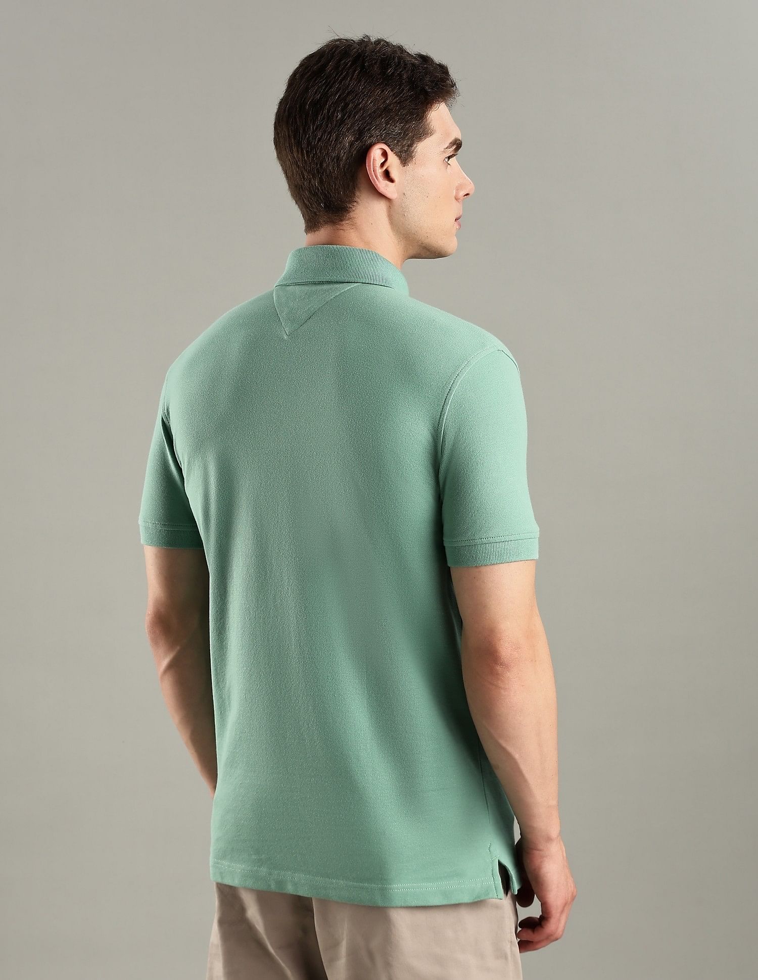 Tommy Hilfiger Solid Slim-Fit Cotton Polo T-Shirt