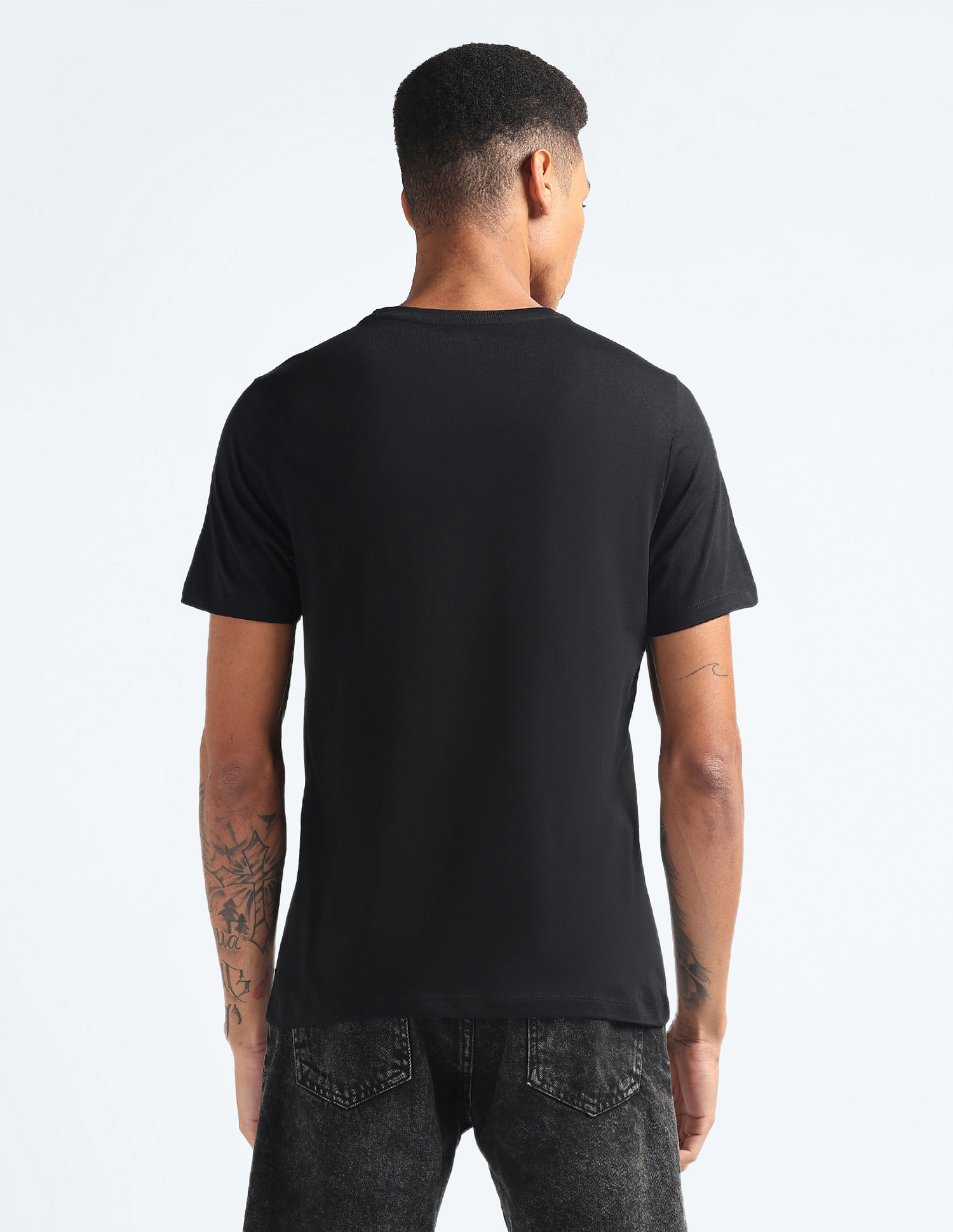 Flying Machine Graphic Print Cotton T-Shirt
