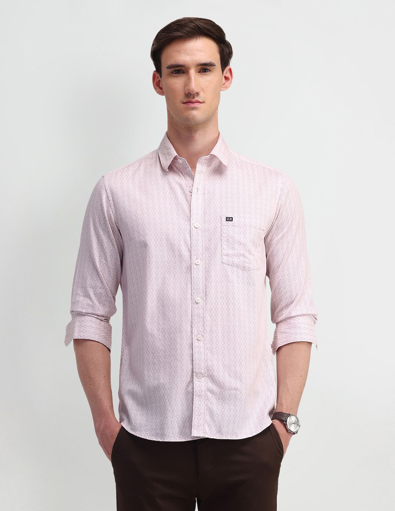 Arrow Sport Slim Fit Satin Shirt