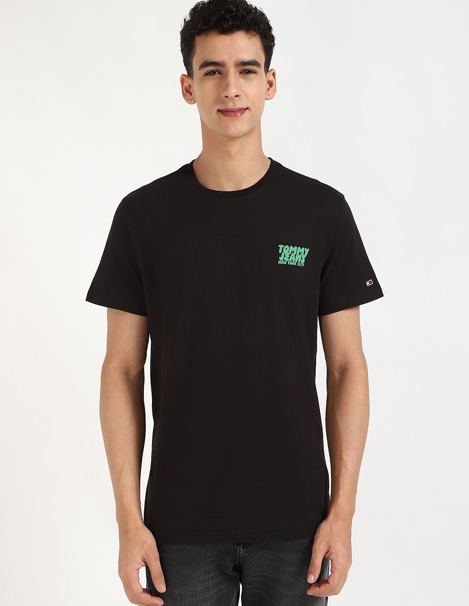 Tommy Hilfiger Printed Slim-Fit Cotton T-Shirt