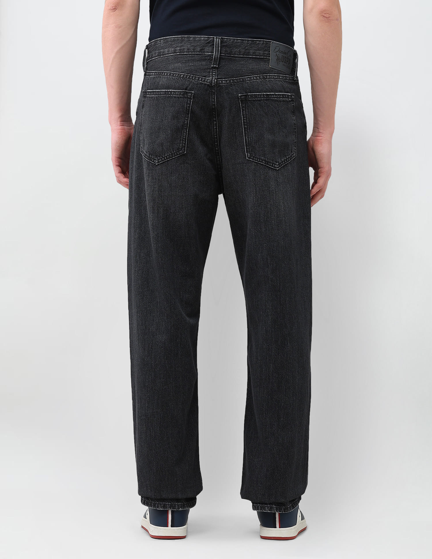 Buy U.S. Polo Assn. Denim Co. Logan Loose Straight Fit Black Jeans 