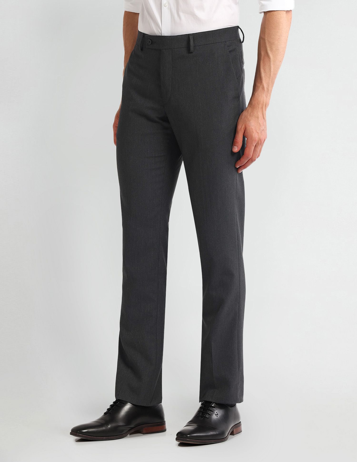 Arrow Mid Rise Tapered Fit Trousers