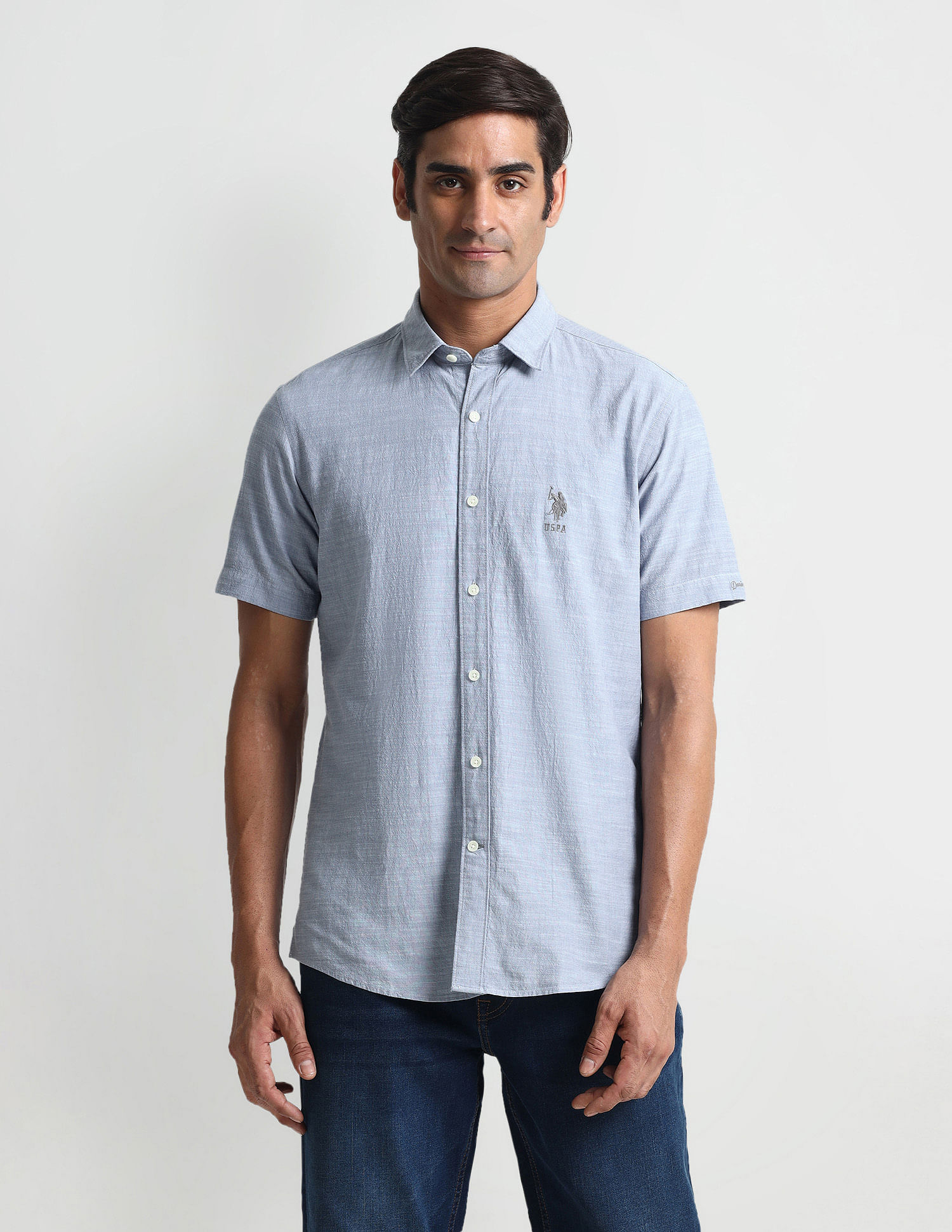 U.S. Polo Assn. Denim Co. Textured Slim Shirt