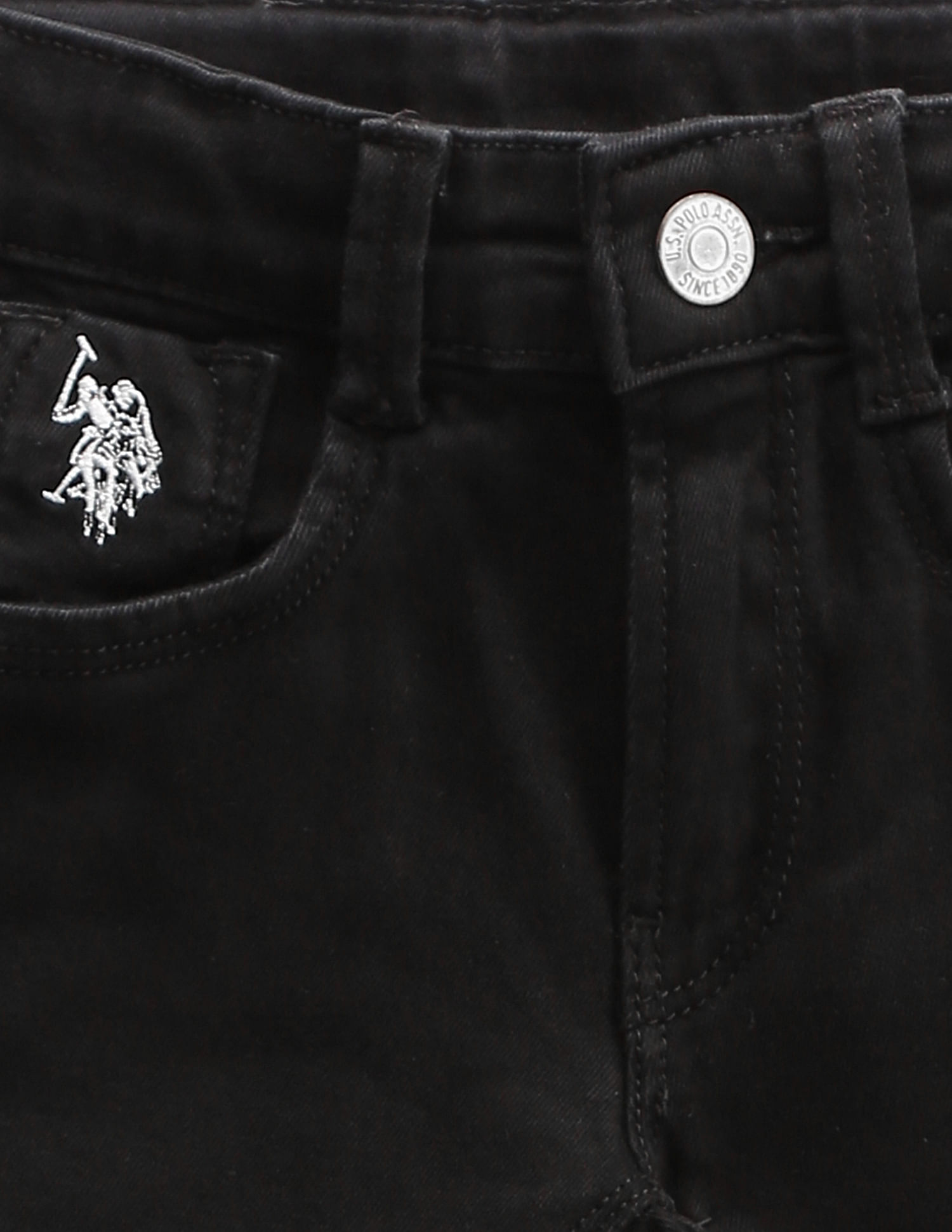U.S. Polo Assn. Kids Boys Mid Rise Twill Shorts