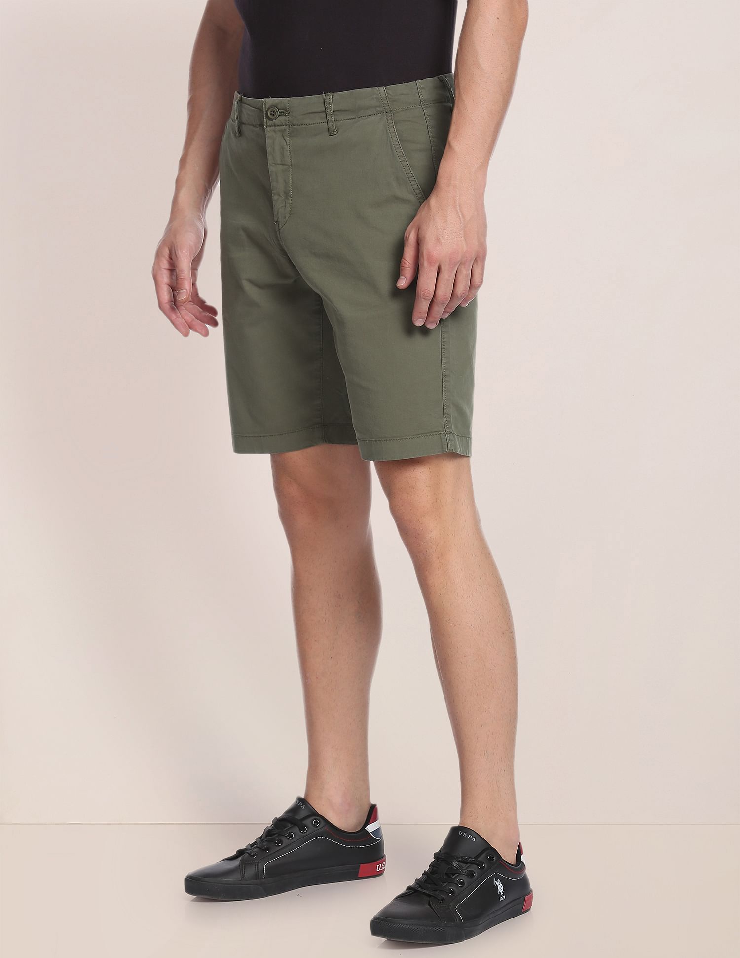 U.S. Polo Assn. Solid Slim Fit Shorts
