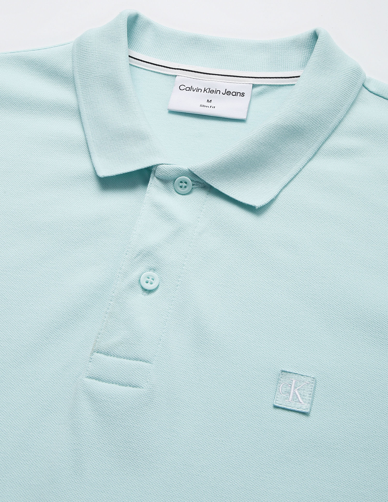 Calvin Klein Embroidered Badge Slim Fit Polo Shirt