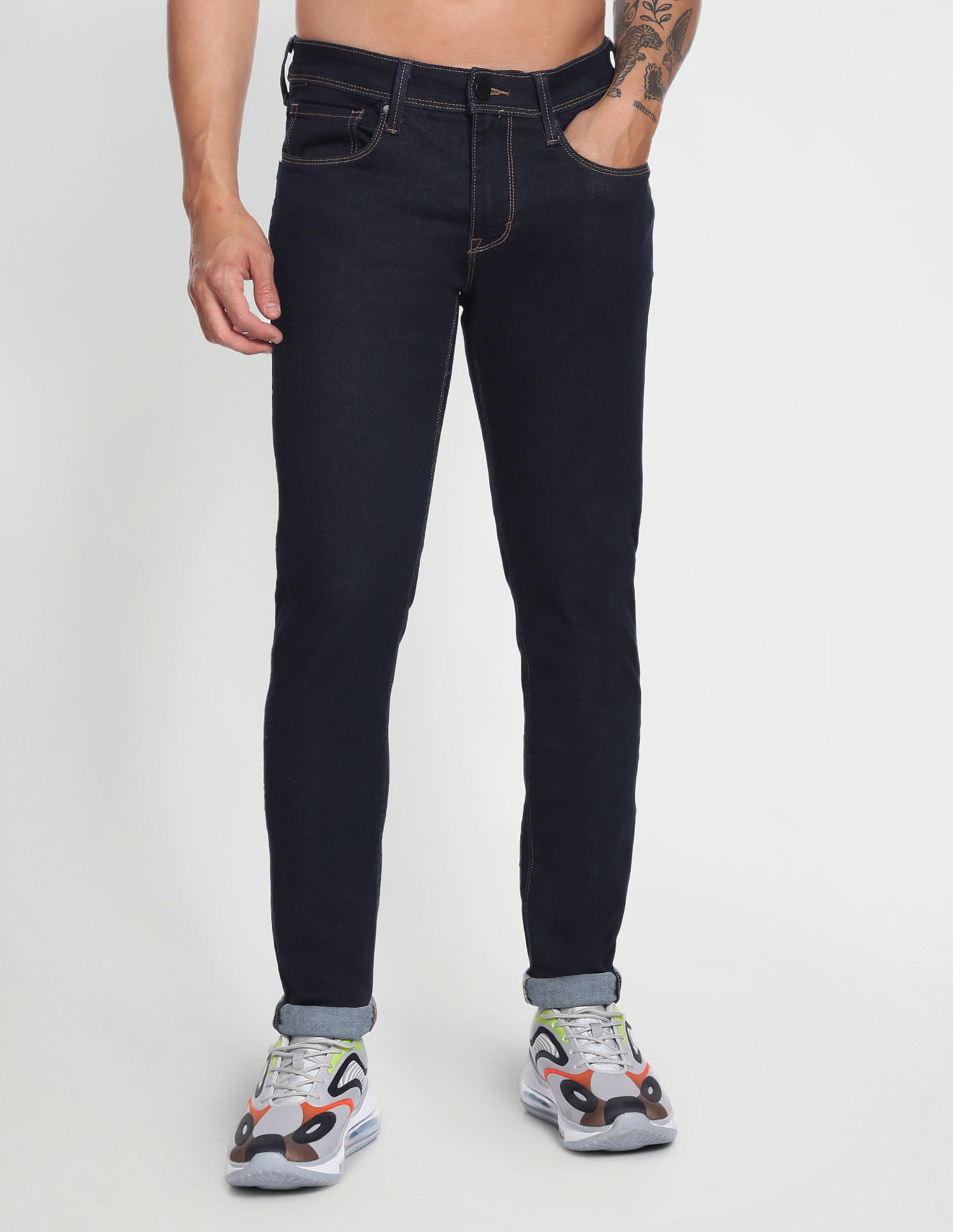 Flying Machine Low Rise Jackson Super Skinny Fit Luxe Jeans