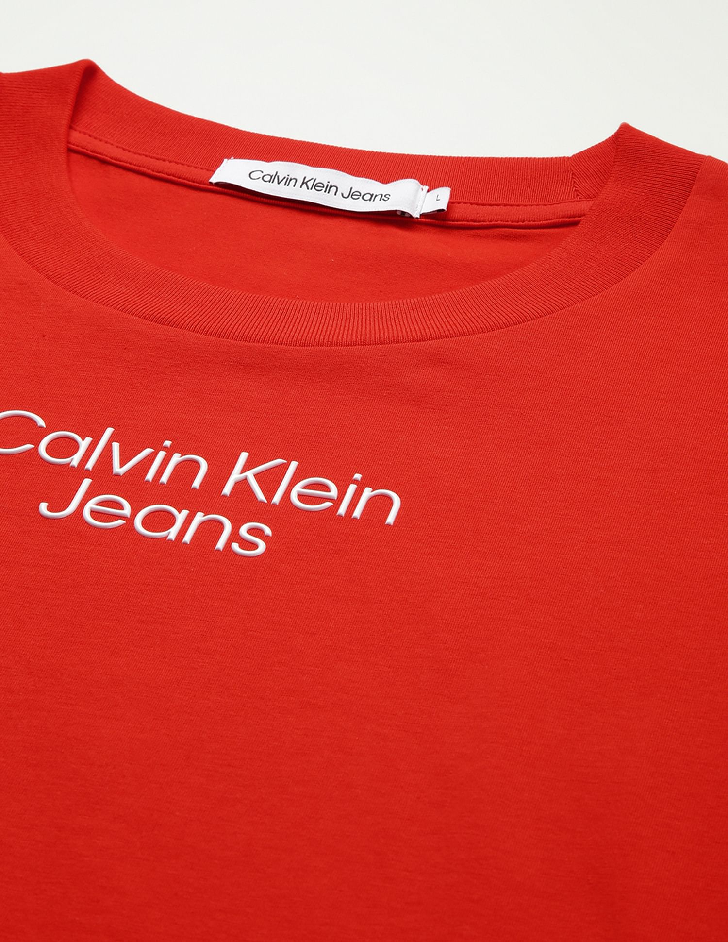 Calvin Klein Outlined Stacked Logo Baby T-Shirt