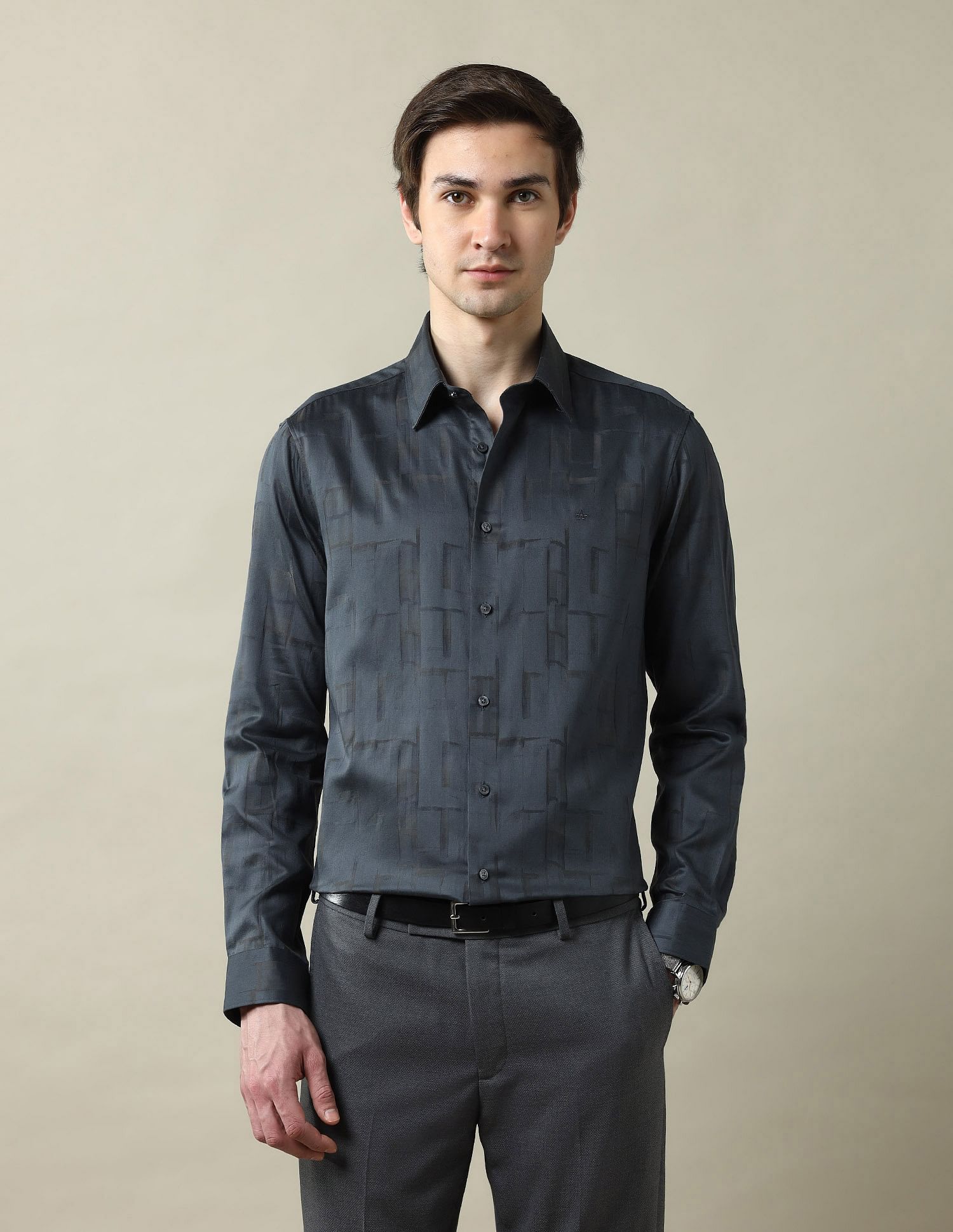 Arrow All Over Printed Tailored Fit 1851 Shirt
