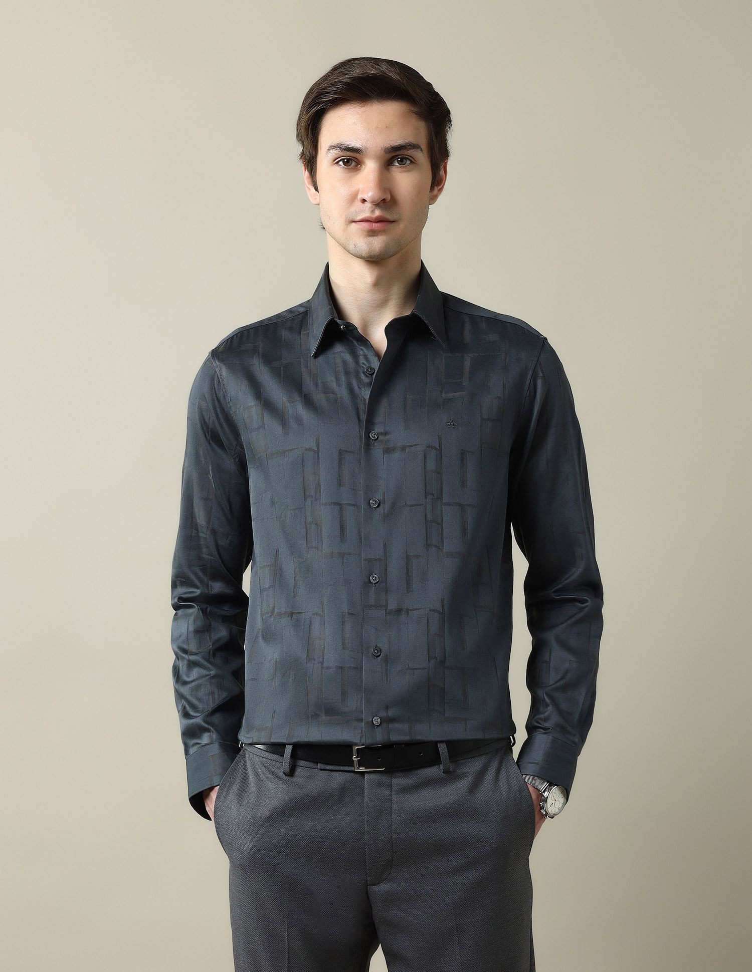 Arrow All Over Printed Tailored Fit 1851 Shirt