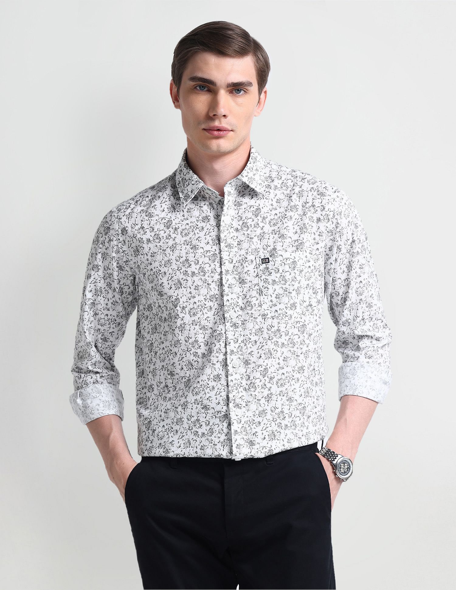 Arrow Sport All Over Print Twill Shirt