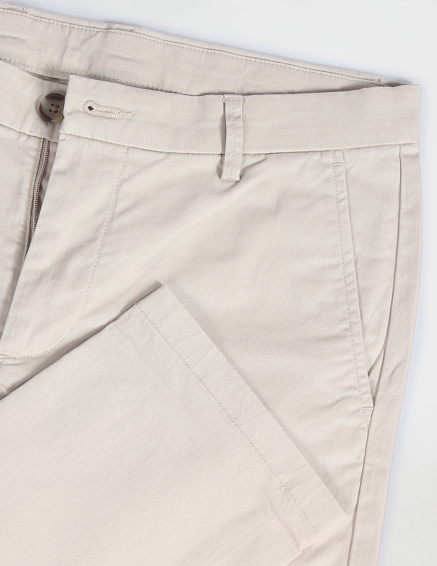 Arrow Sports Low Rise Flat Front Trousers