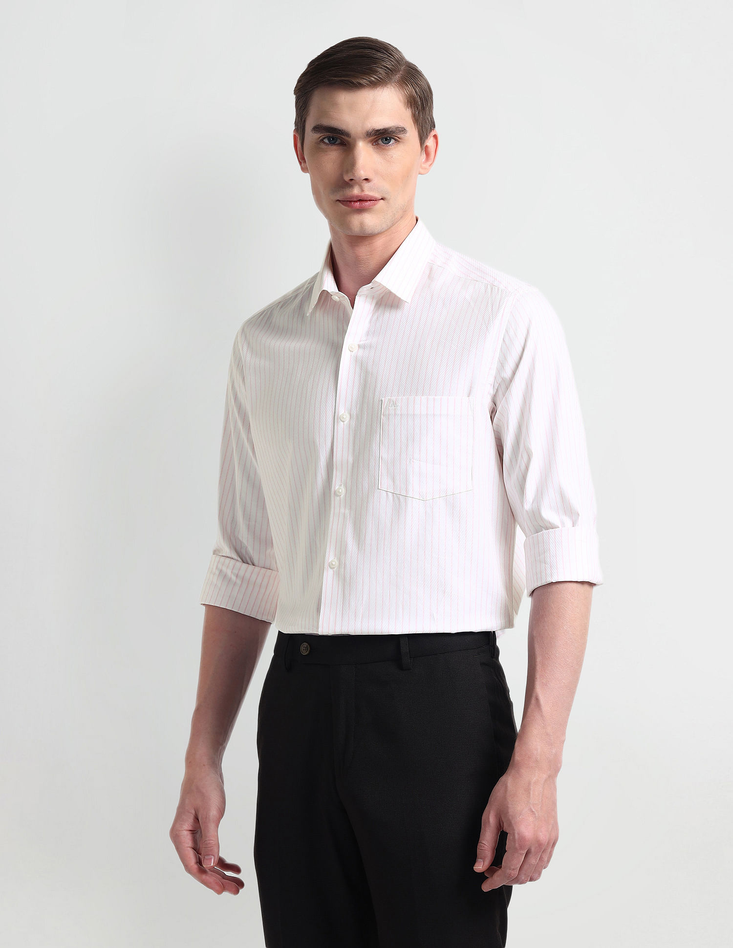 Arrow Manhattan Slim Fit Cotton Shirt