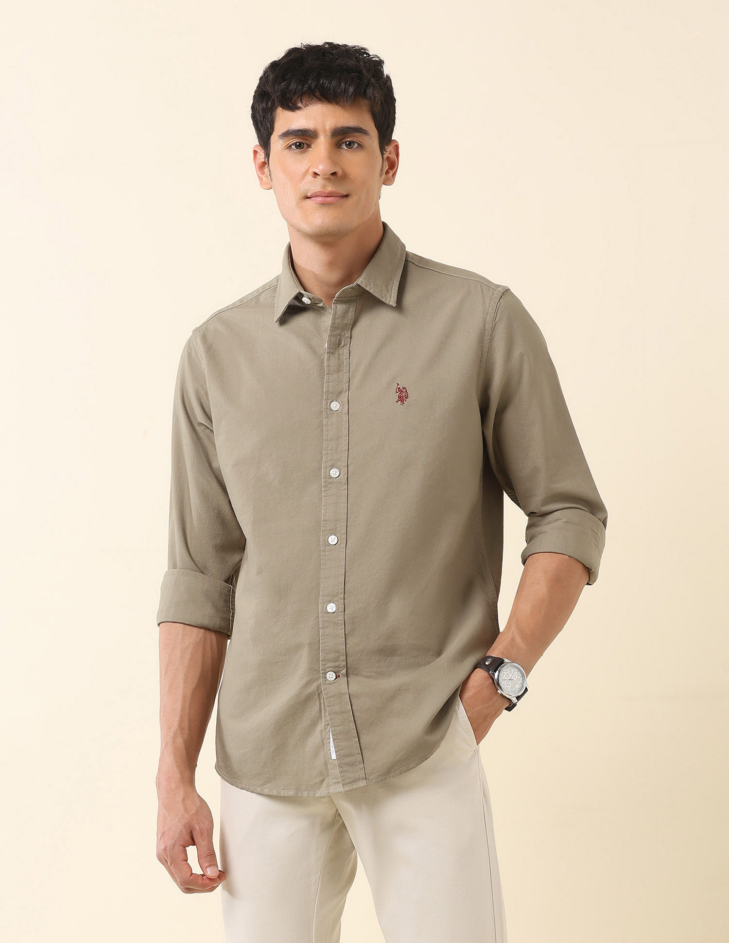 U.S. Polo Assn. Tailored Fit Pure Cotton Oxford Shirt