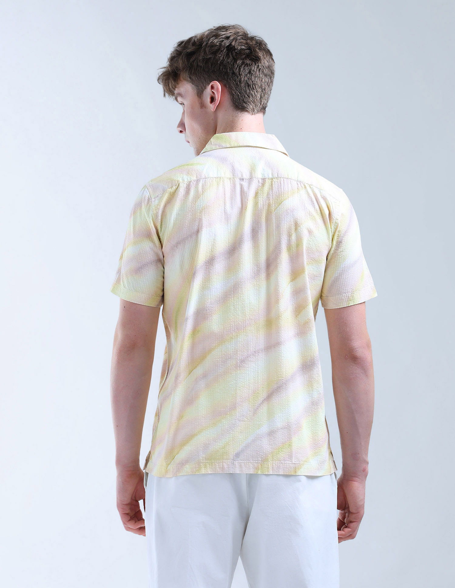 Flying Machine Abstract Printed Color Of Home Shirt