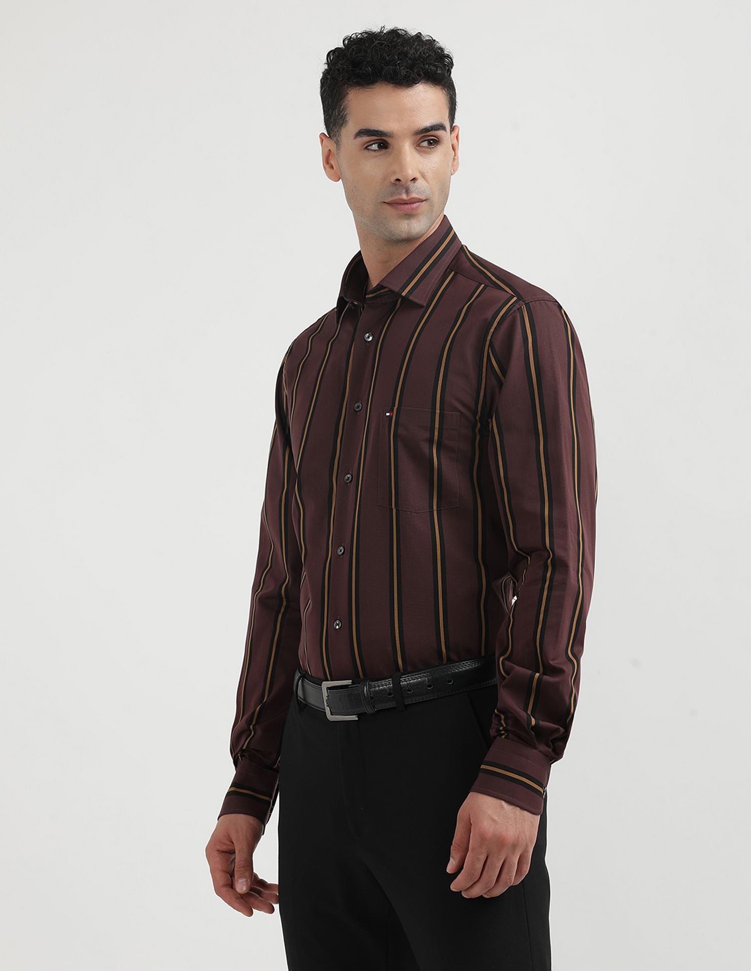 Tommy Hilfiger Multi Stripe Cotton Shirt