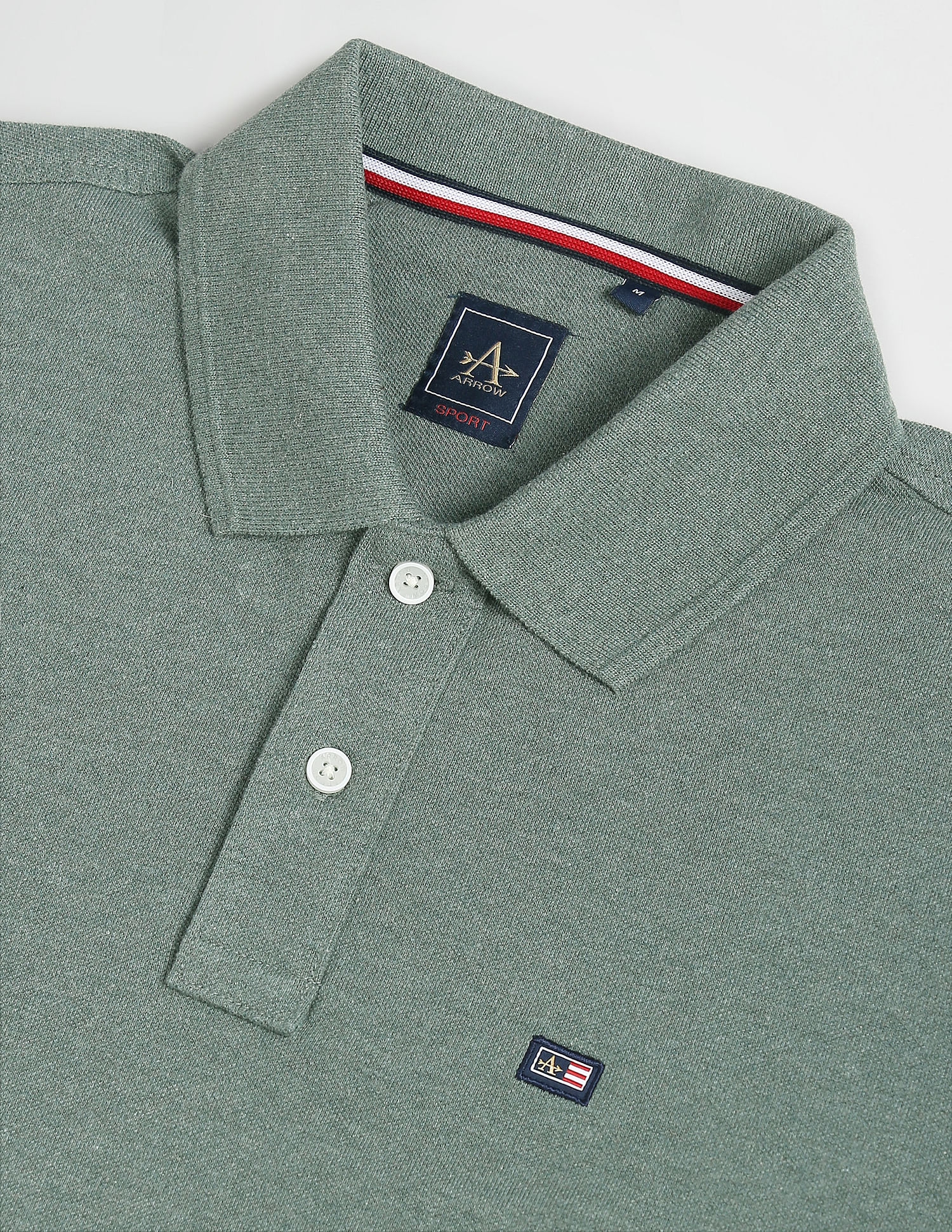 Arrow Sports Heathered Logo Polo Shirt