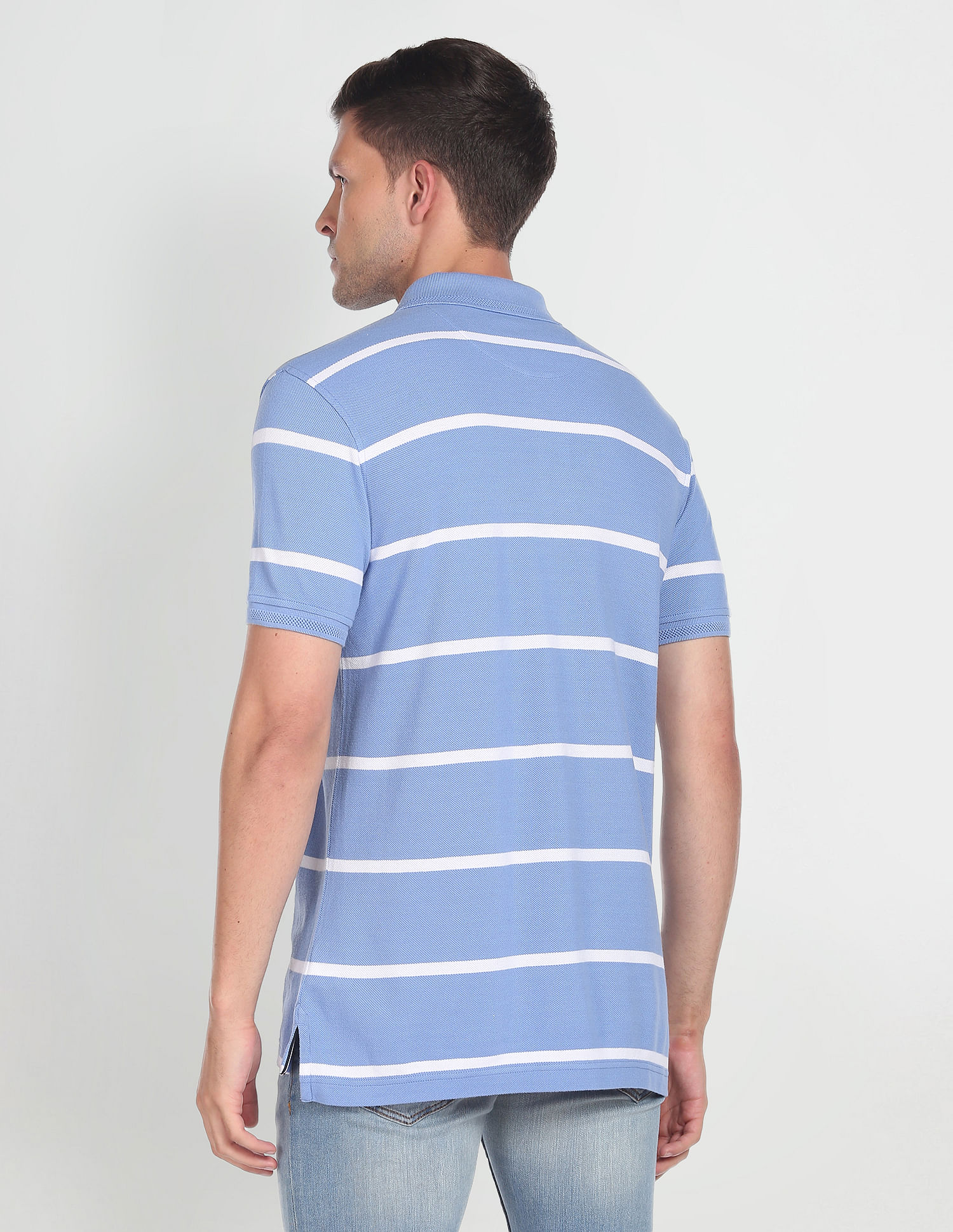 Arrow Sports Striped Perfect Polo Shirt
