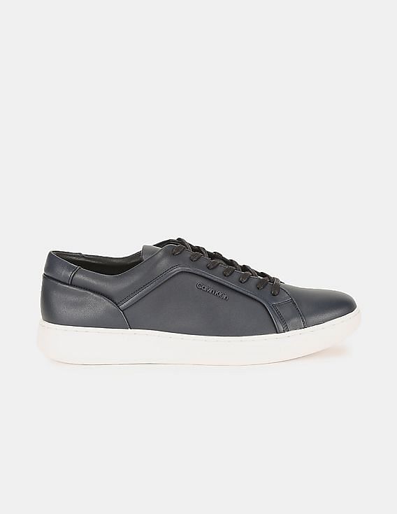 Calvin klein leather sneakers best sale