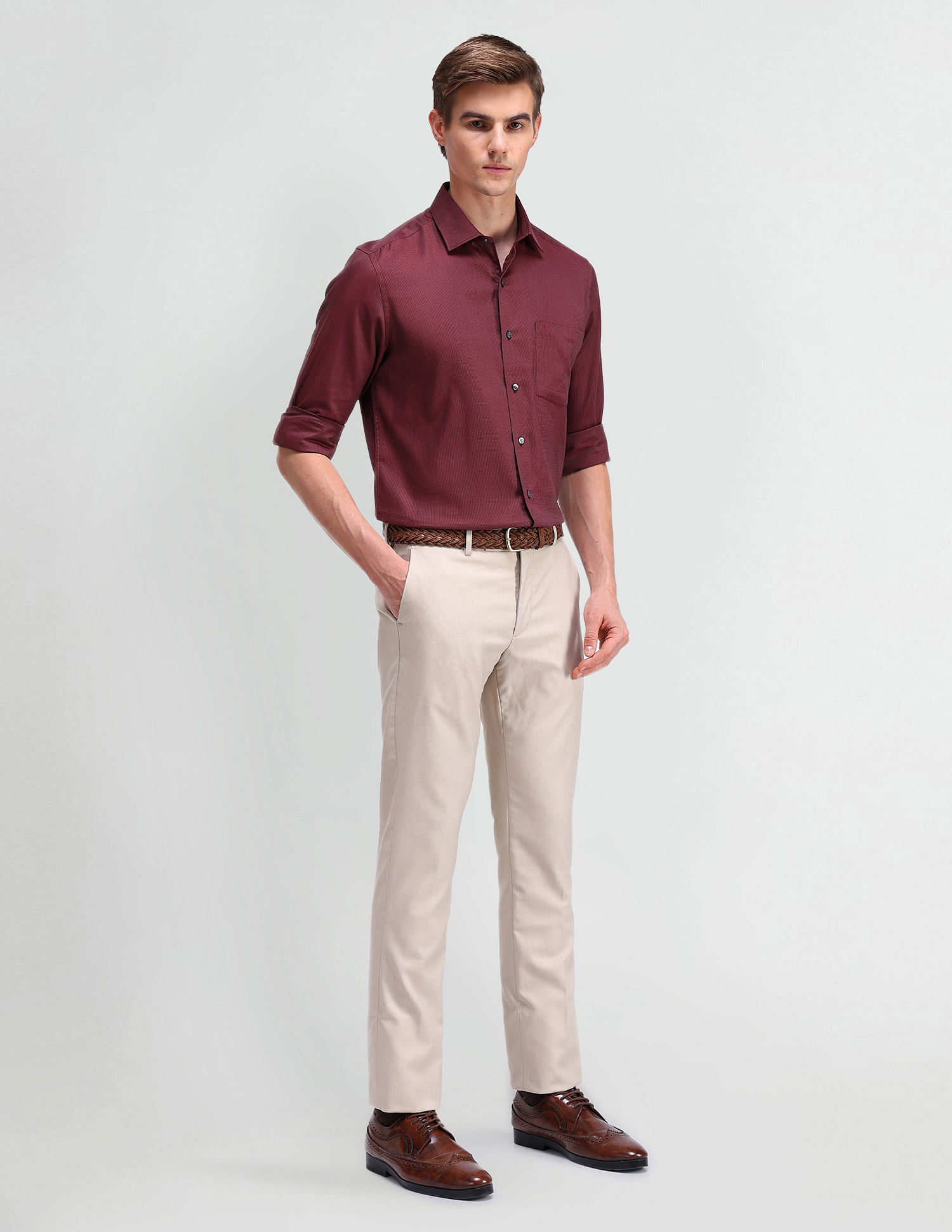Arrow Liberty Classic Fit Textured Shirt