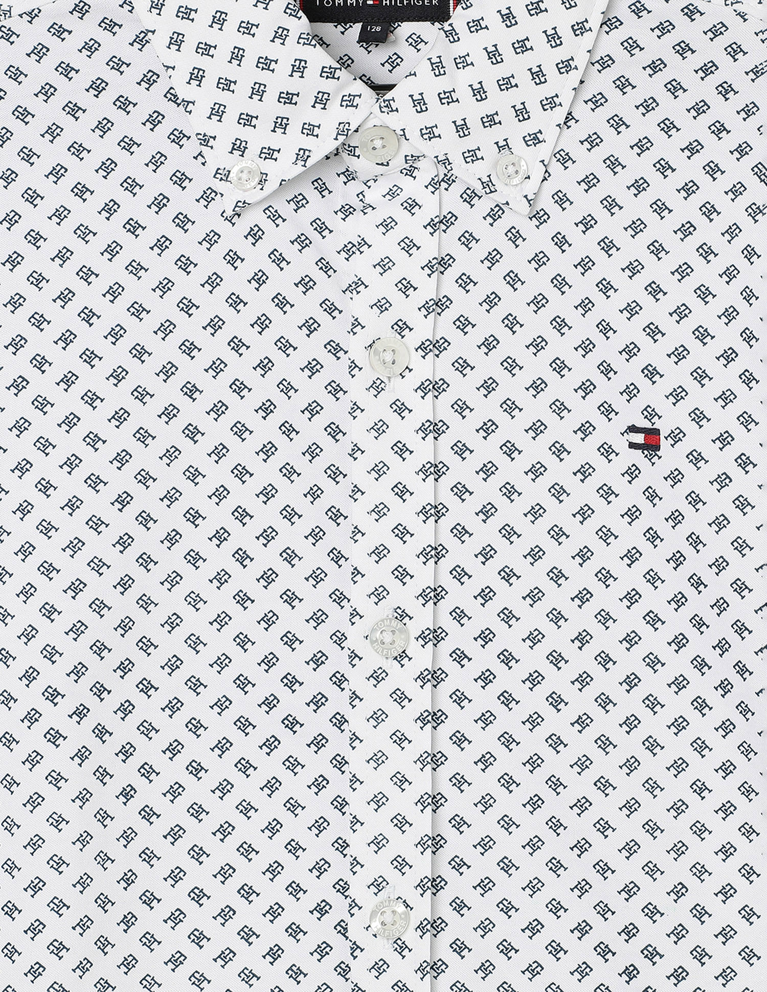 Tommy Hilfiger Kids Boys Mini Monogram Print Shirt