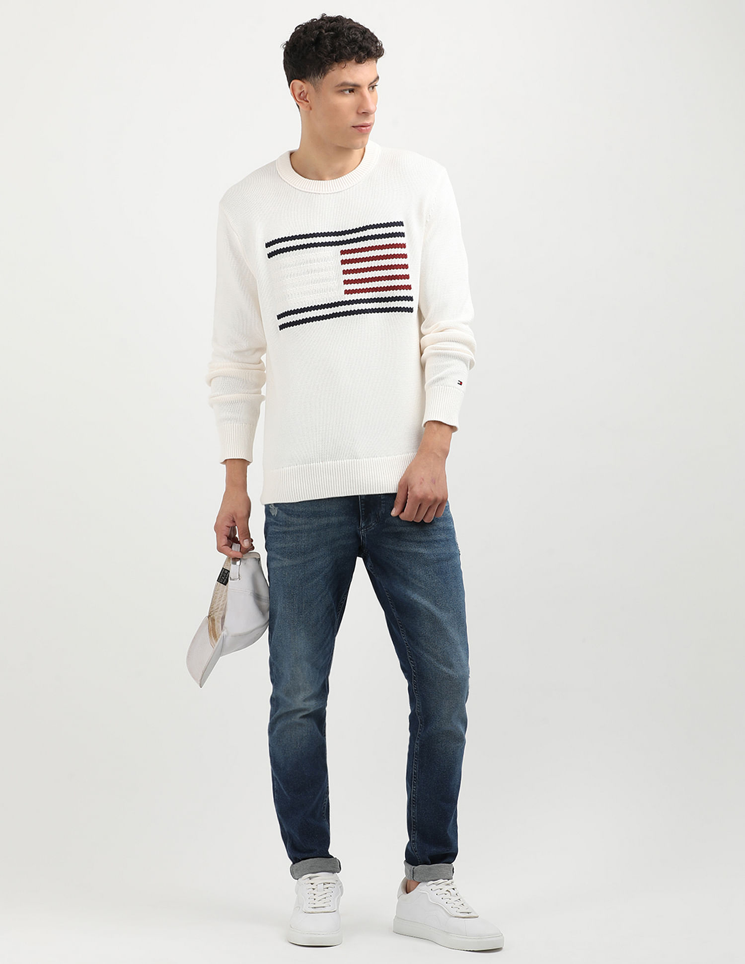 Tommy Hilfiger Graphic Flag Crew Neck Sweater