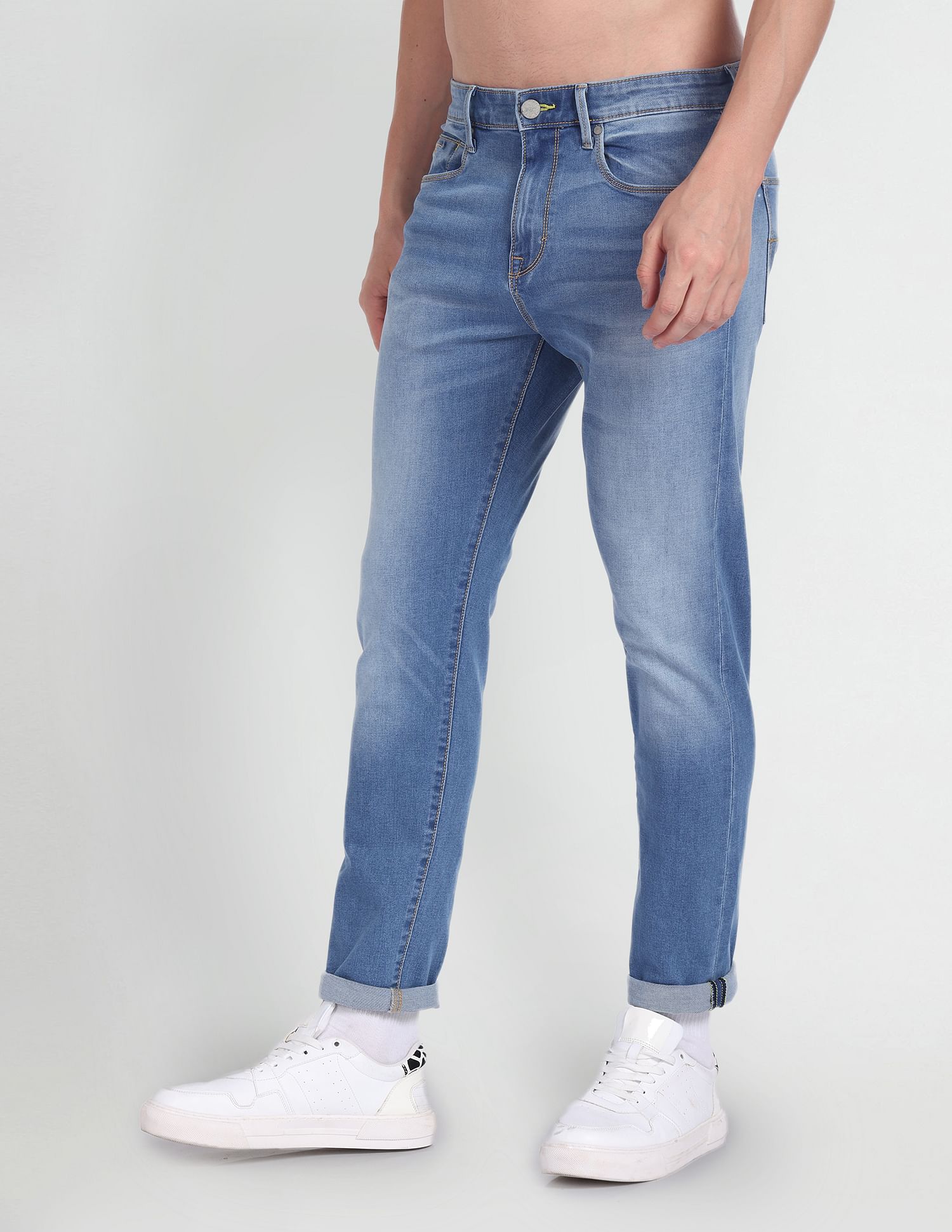 Flying Machine Slim Tapered Stone Wash Jeans