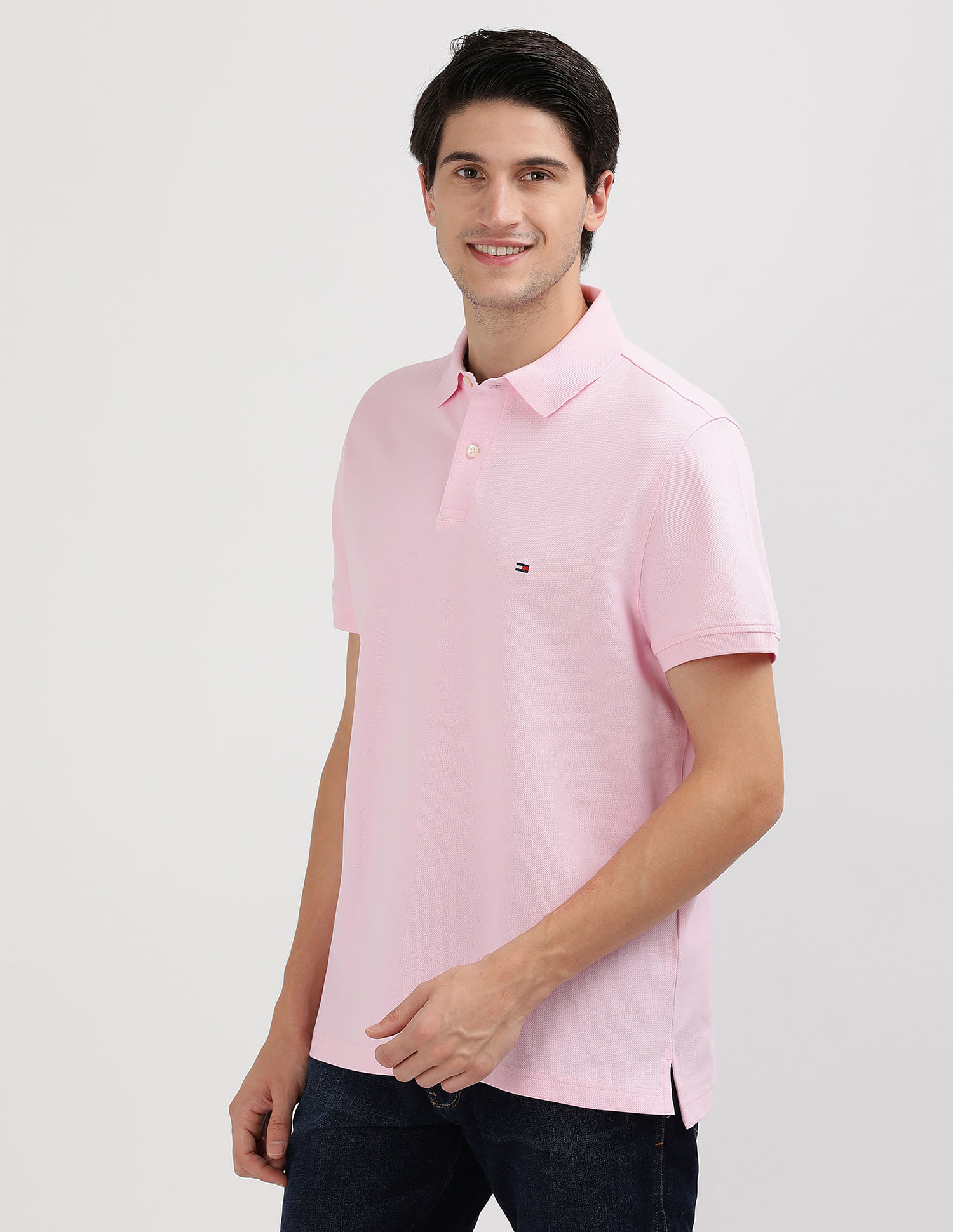 Tommy Hilfiger Organic Cotton Solid Polo Shirt