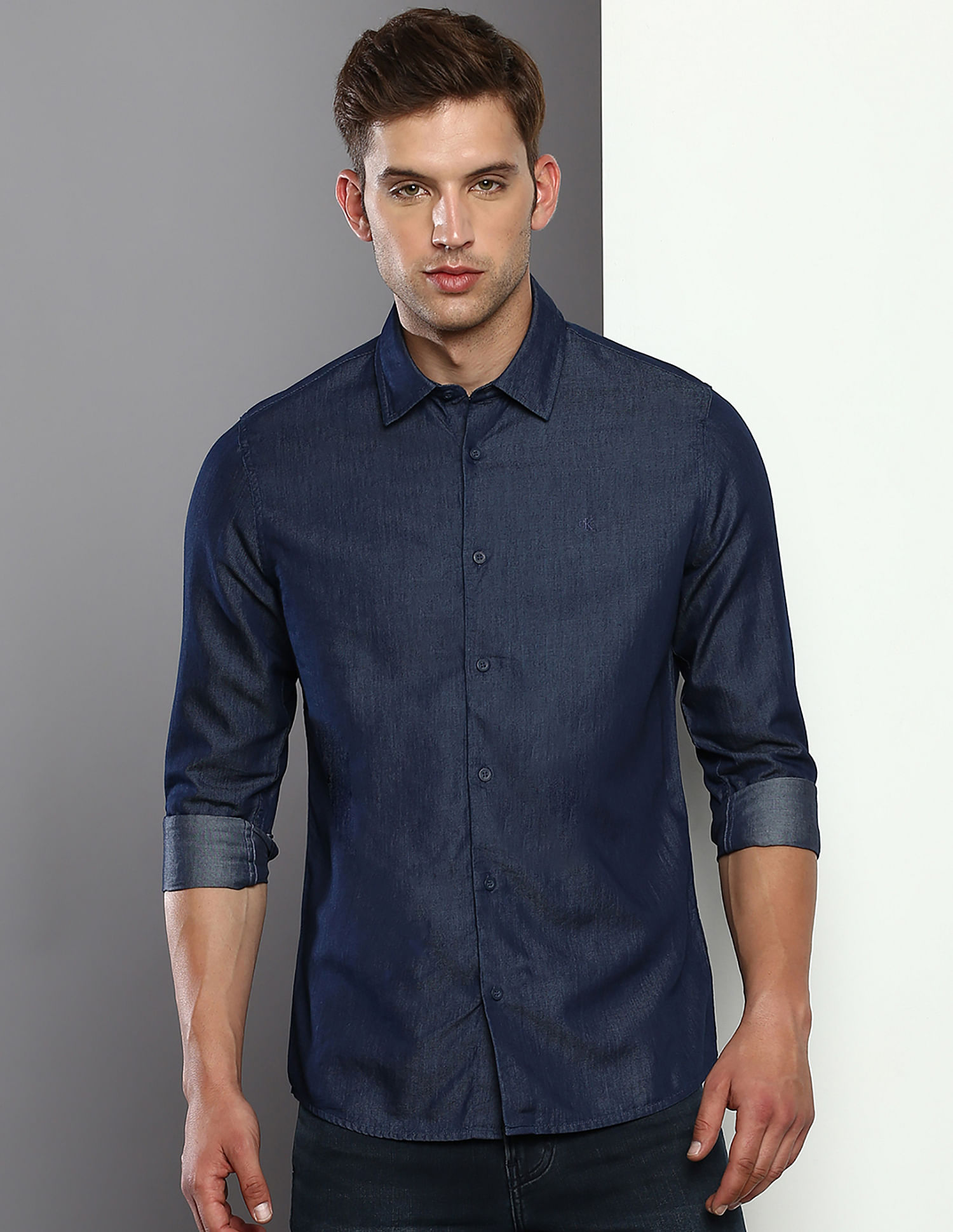 Calvin Klein Jeans Pure Cotton Chambray Shirt