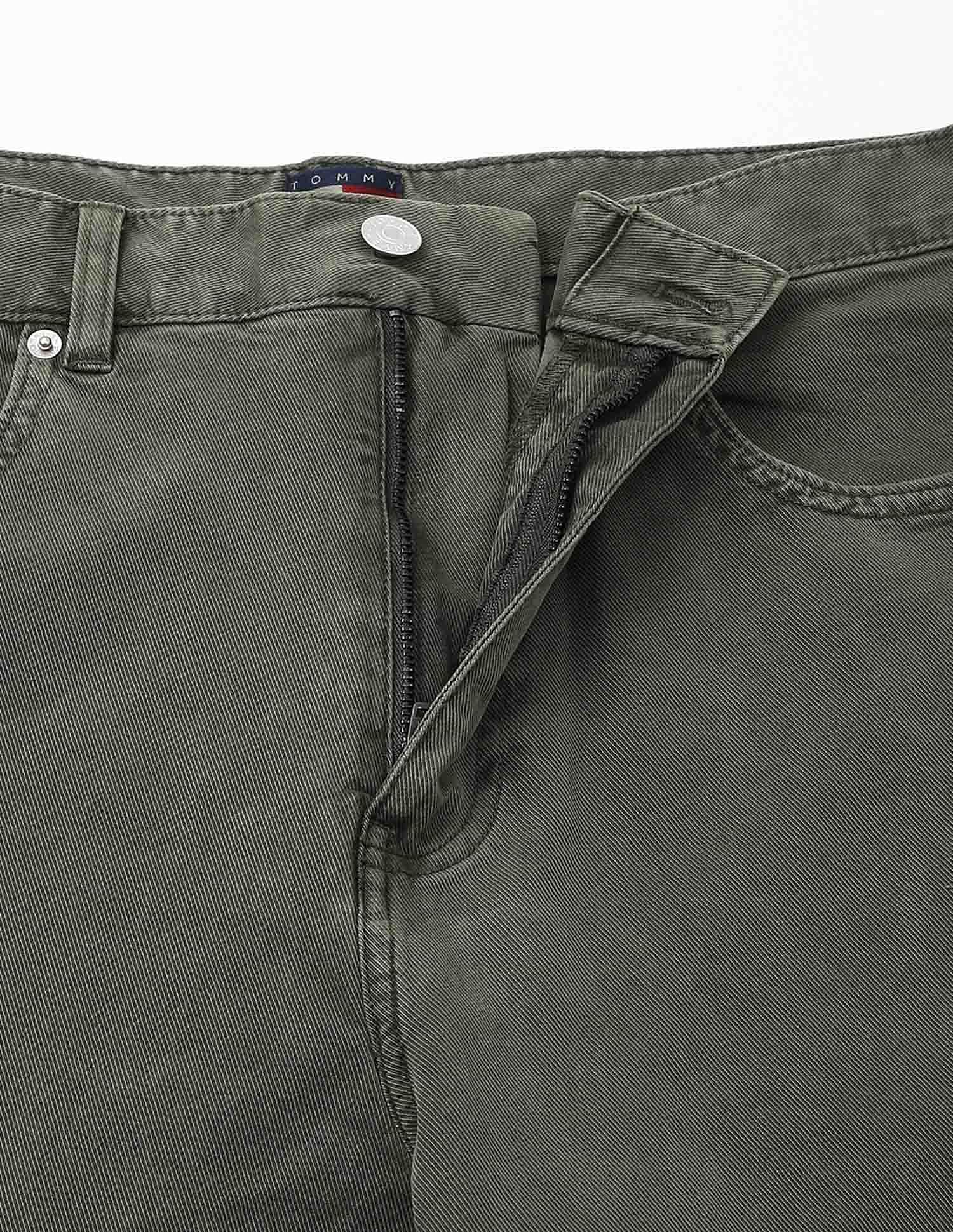 Tommy Hilfiger Olive Men's Trousers for Rugged Look