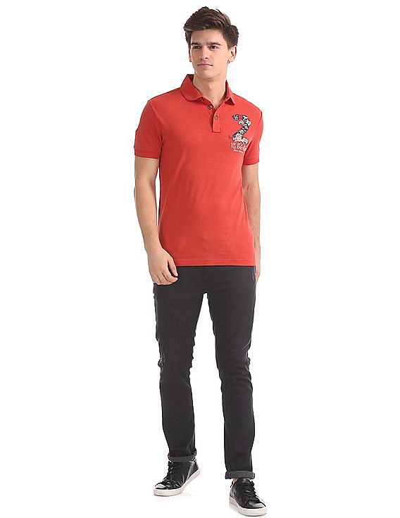 U.S. Polo Assn. Denim Co. Muscle Fit Slubbed Polo Shirt