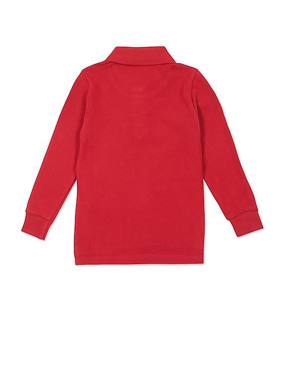 U.S. Polo Assn. Kids Long Sleeve Embroidered Polo Shirt