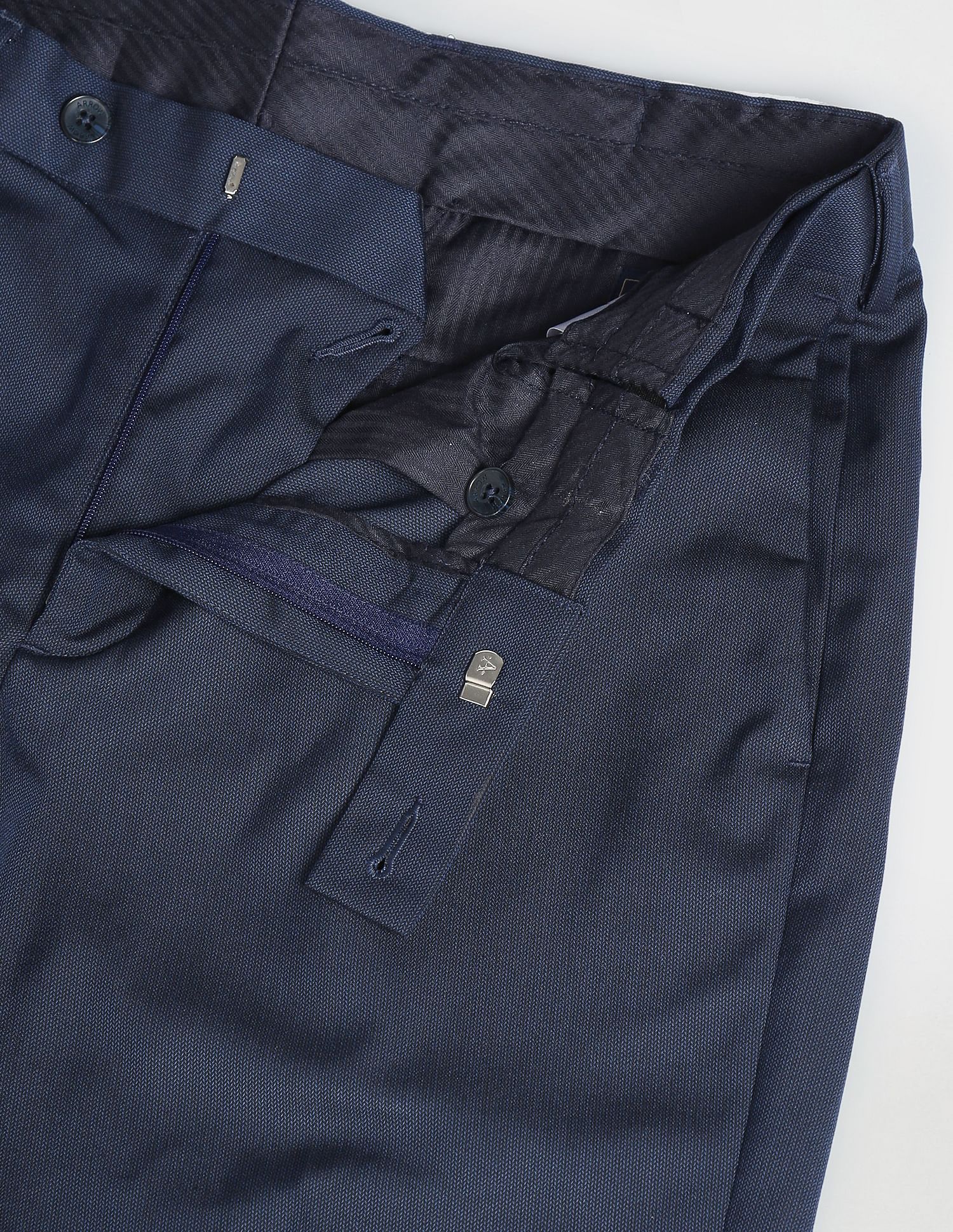 Arrow Mid Rise Dobby Formal Trousers