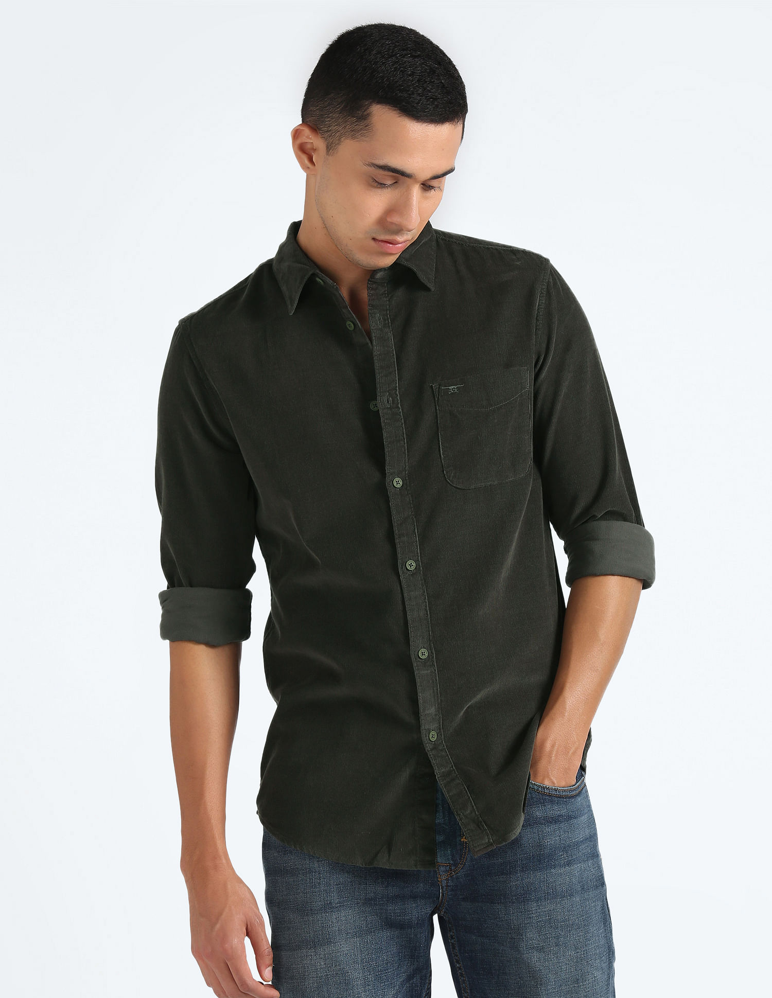 Buy online Black Light-washed Denim Casual Shirt from shirts for Men by  K-lara for ₹1400 at 20% off | 2024 Limeroad.com