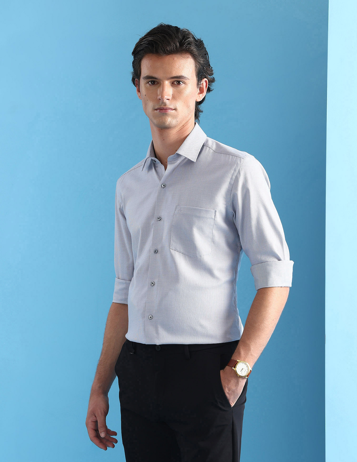 Arrow Manhattan Slim Fit Velocity Shirt