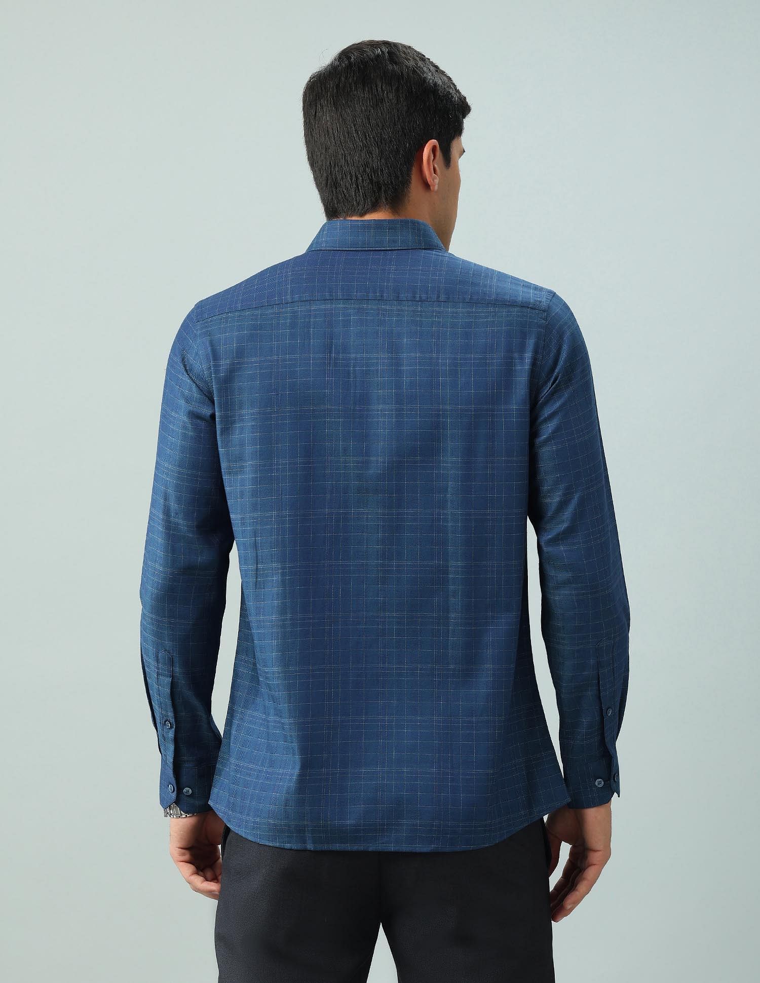 Arrow Liberty Classic Regular Fit Graph Checked Shirt